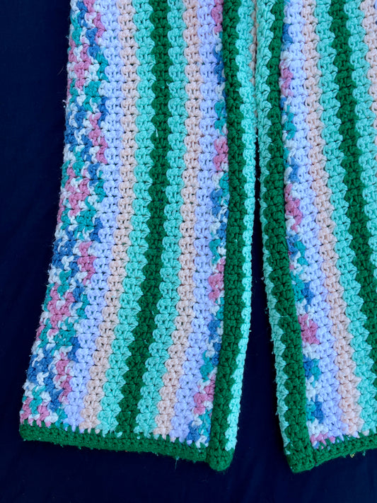 Sea foam crochet pants