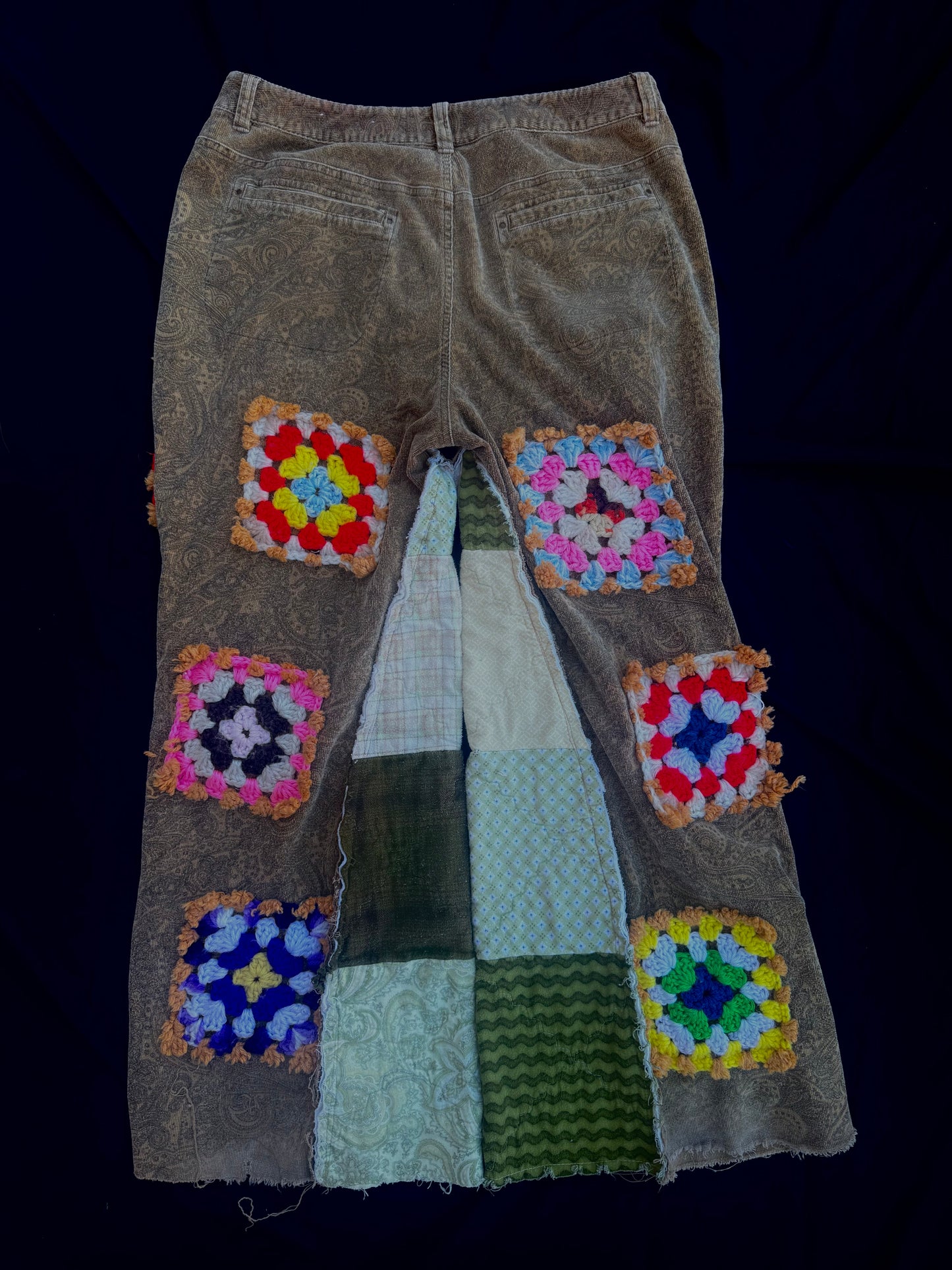 Ginger bread granny square pants