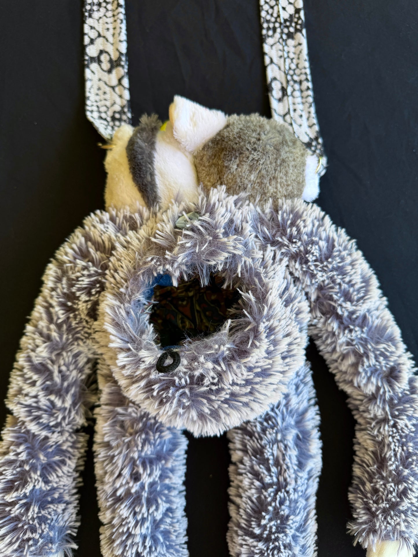 Two headed unicorn, lemur + koala hybrid side bag