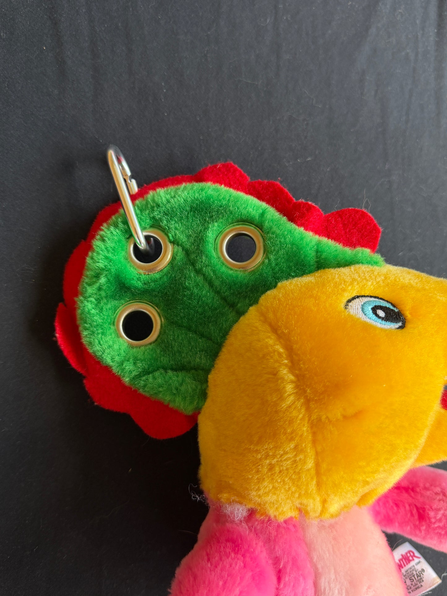 Dinosaur + pink panther keychain buddy