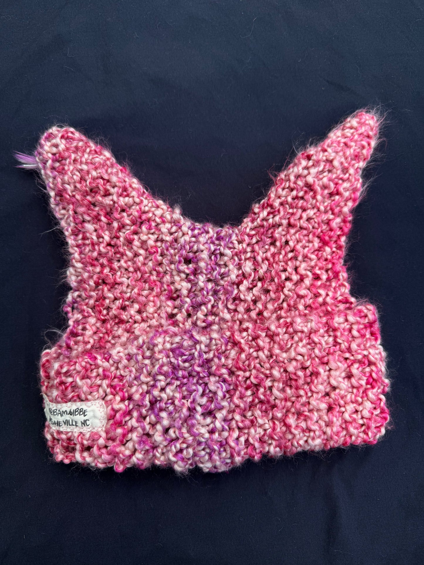 Crochet eyeball patch hat