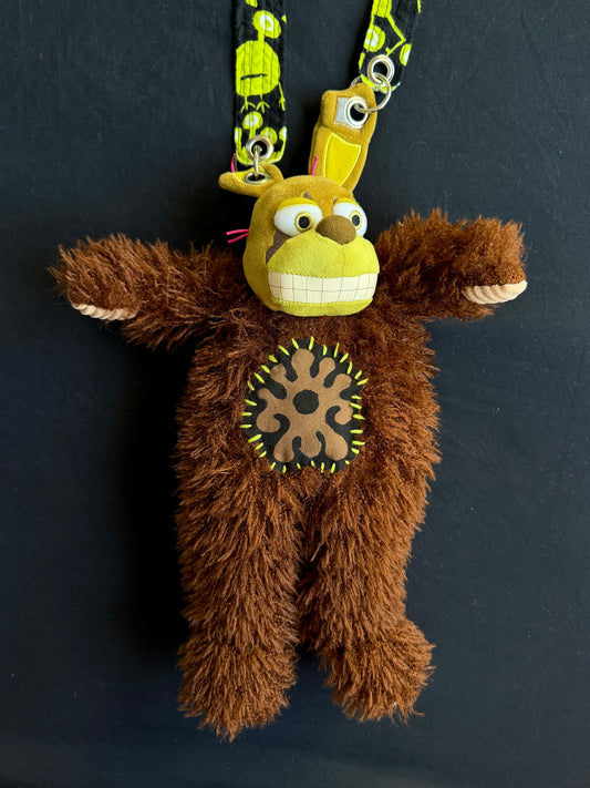 Springtrap + fluffy brown bear hybrid side bag