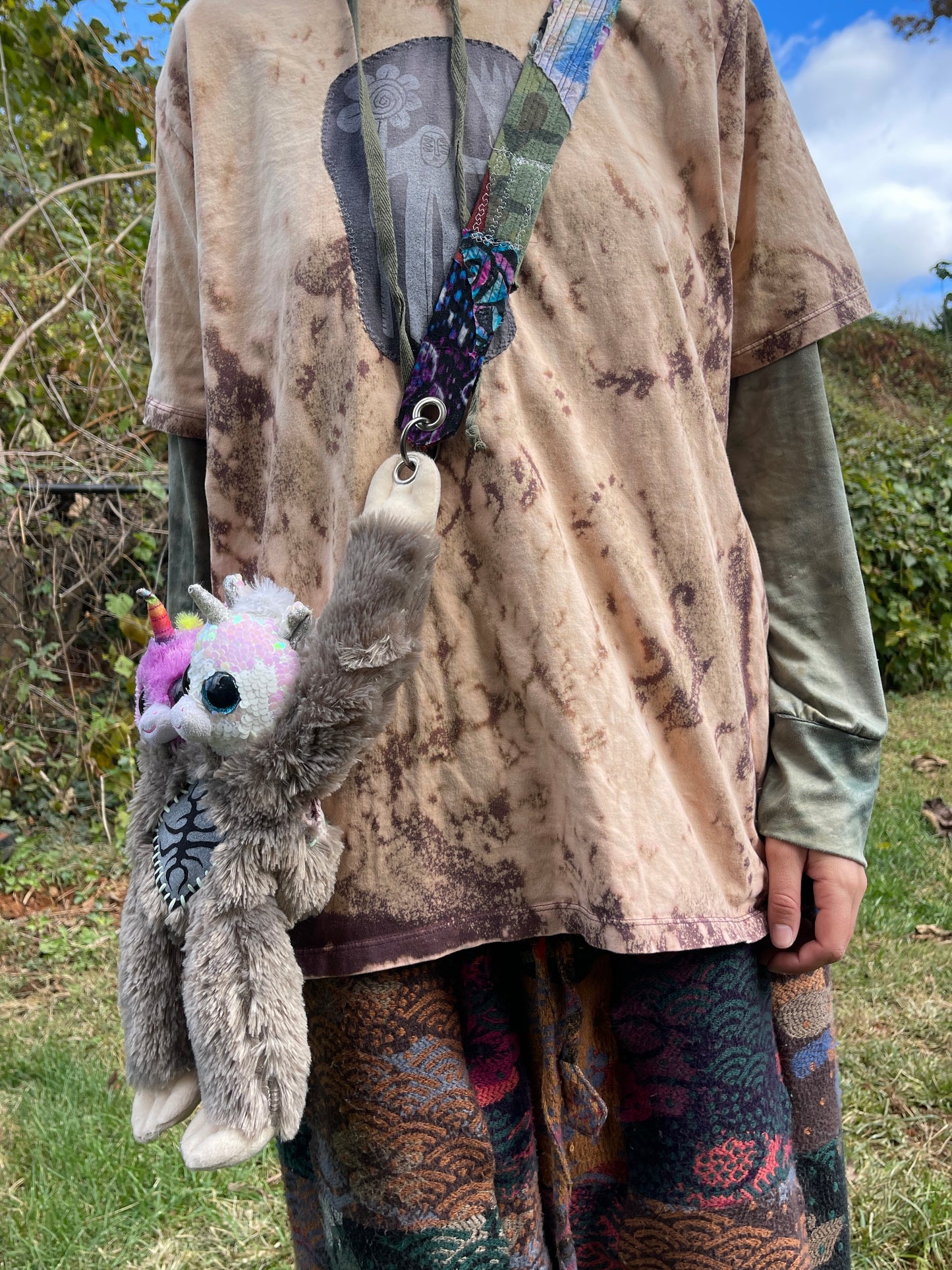 Two headed unicorn hybrid side bag