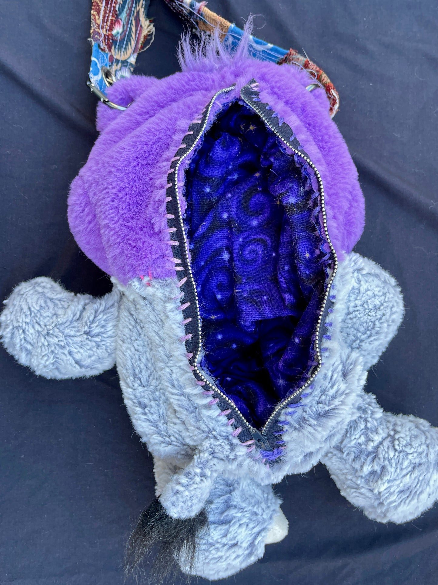 Care bear + elephant hybrid side bag