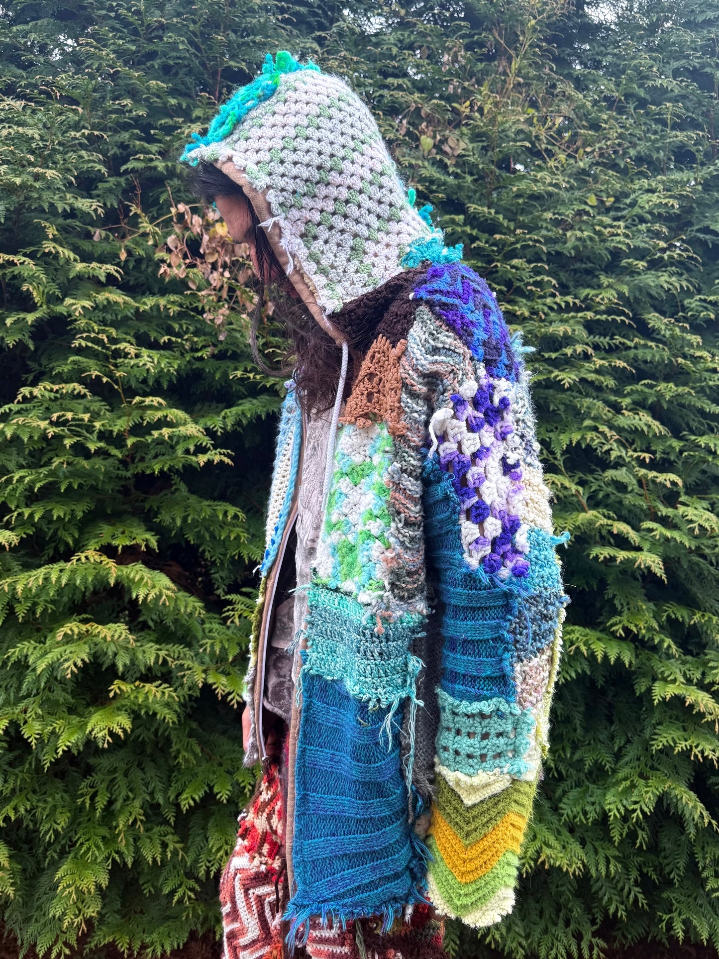 Swamp wizard crochet hoodie