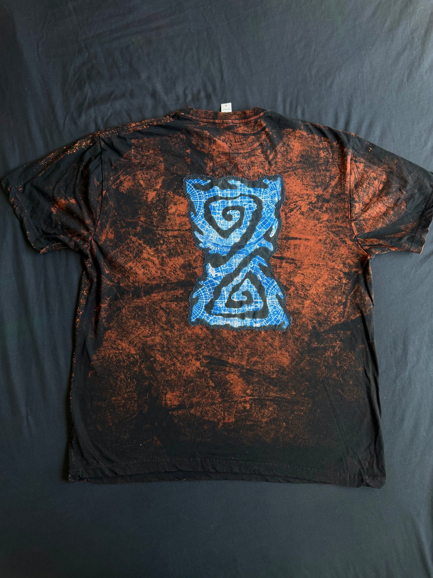 Sound system slut bleach dyed t-shirt
