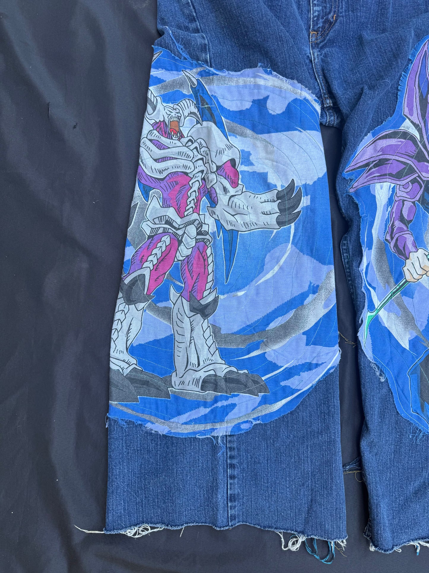 Yu-gi-oh the dark magician patch jeans