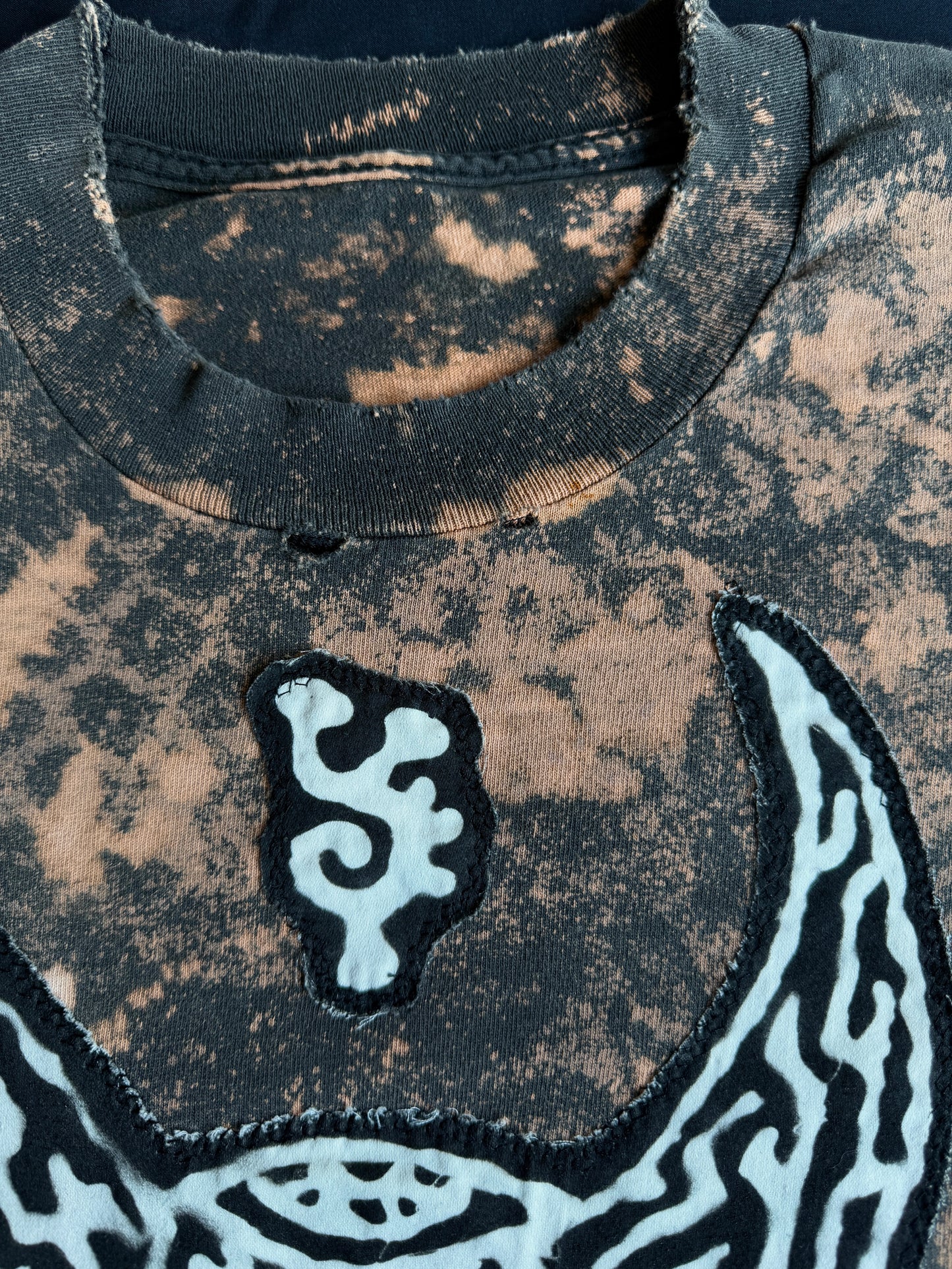 ONI bleach dyed t-shirt