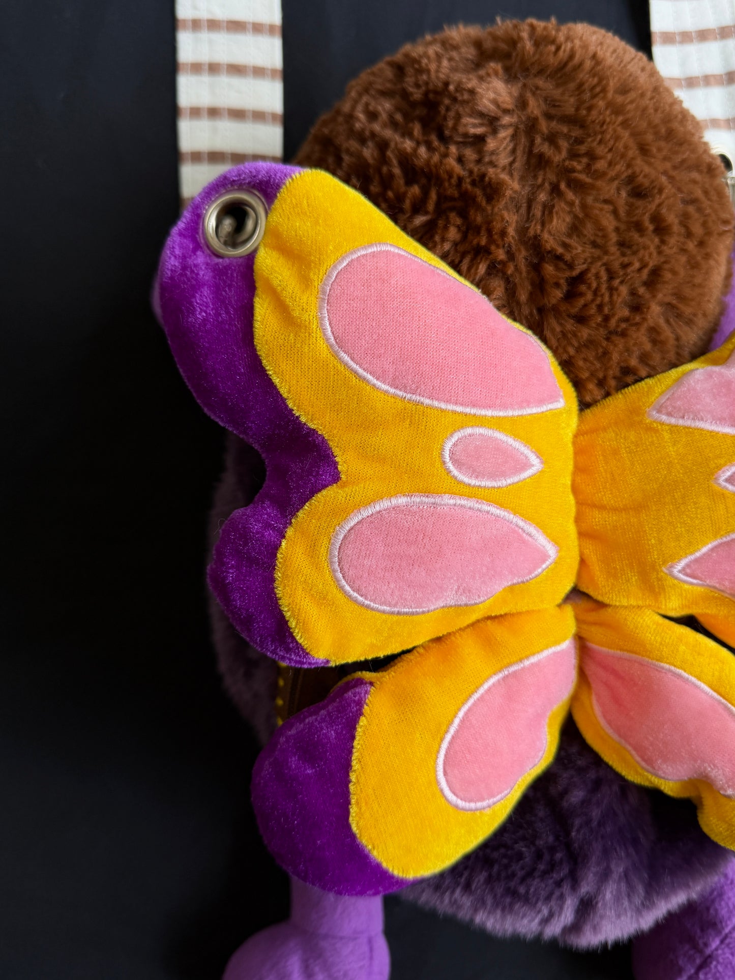 Sloth + butterfly hybrid side bag
