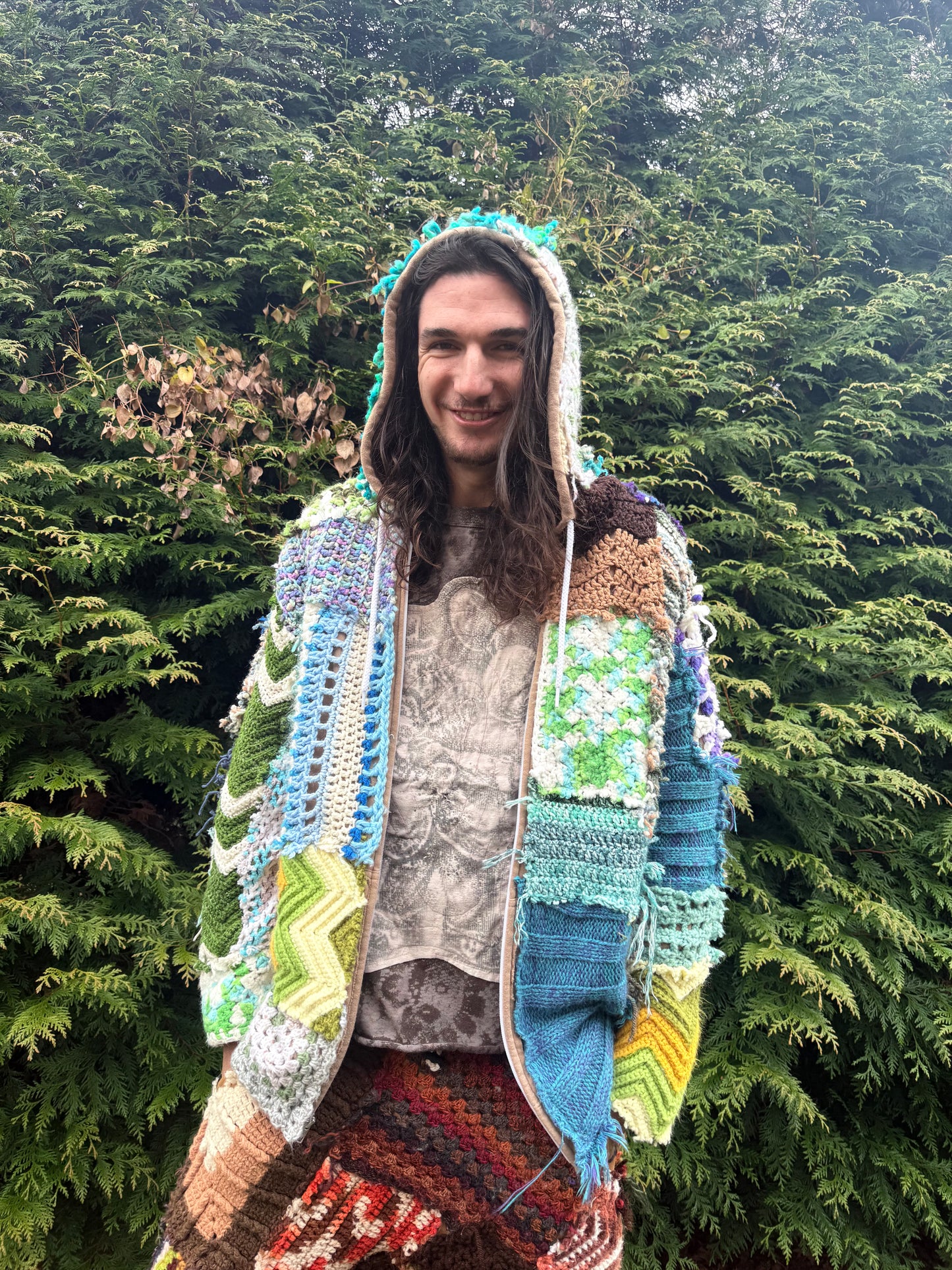 Swamp wizard crochet hoodie