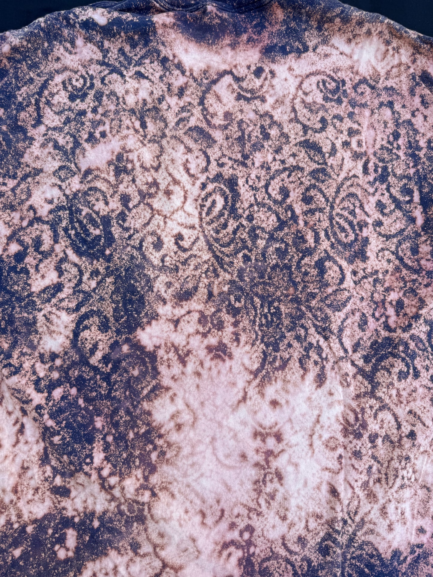 Mushroom lady bleach dyed t shirt