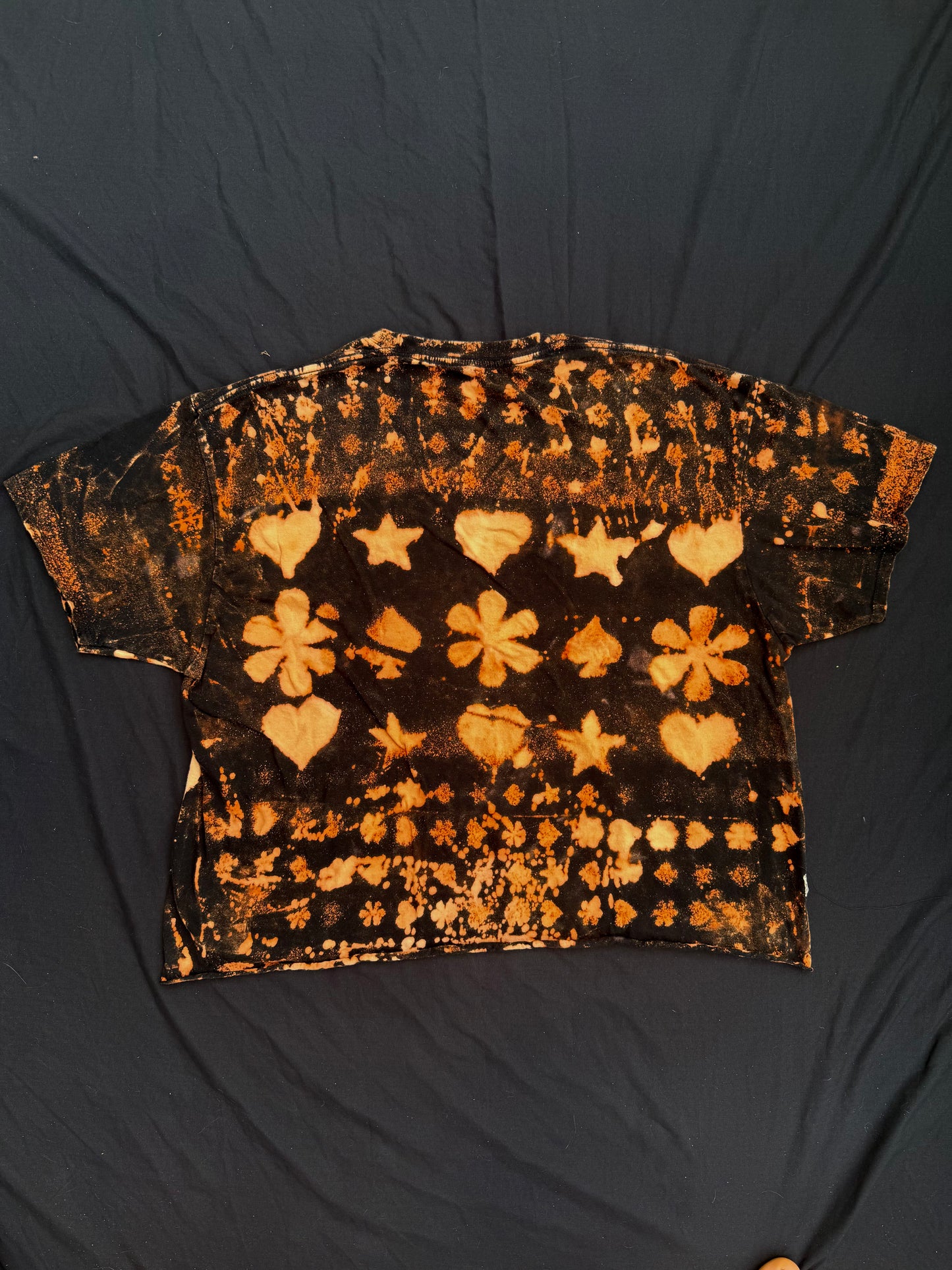 All seeing billy skull bleach dyed t shirt