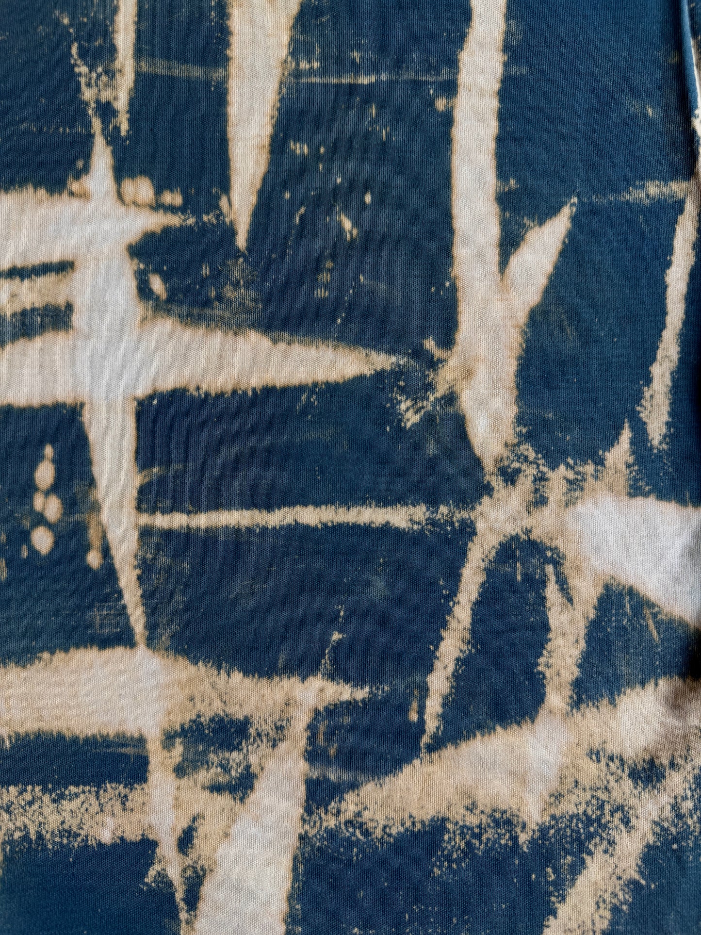 Moth man bleach dyed t-shirt