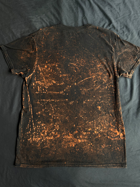 Flail bleach dyed t-shirt