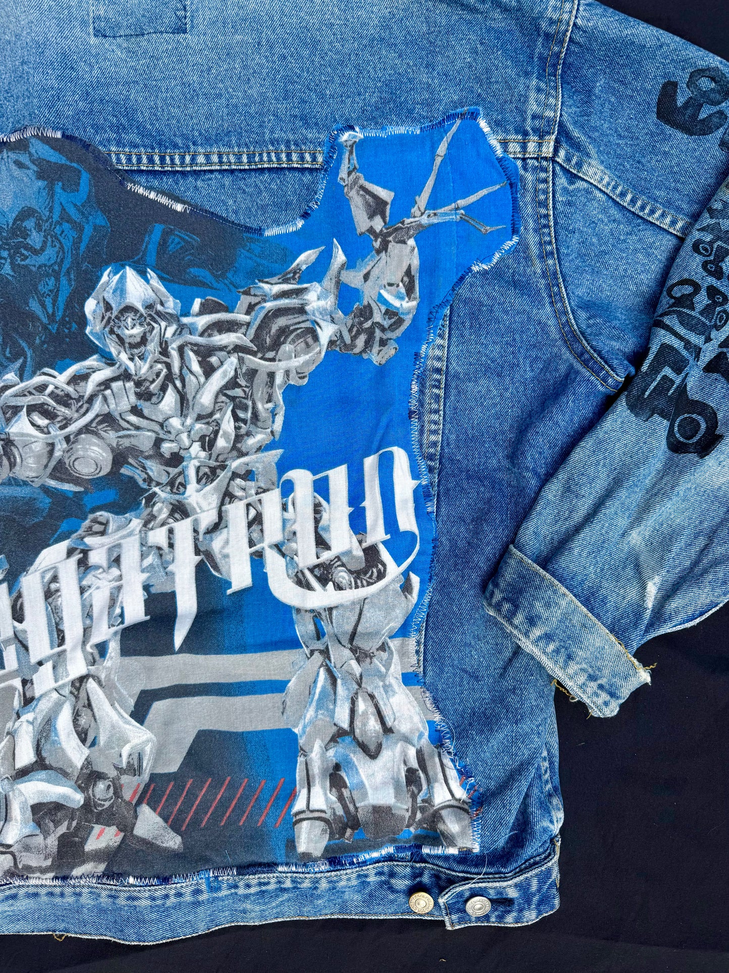 Transformers and sigils patch jacket