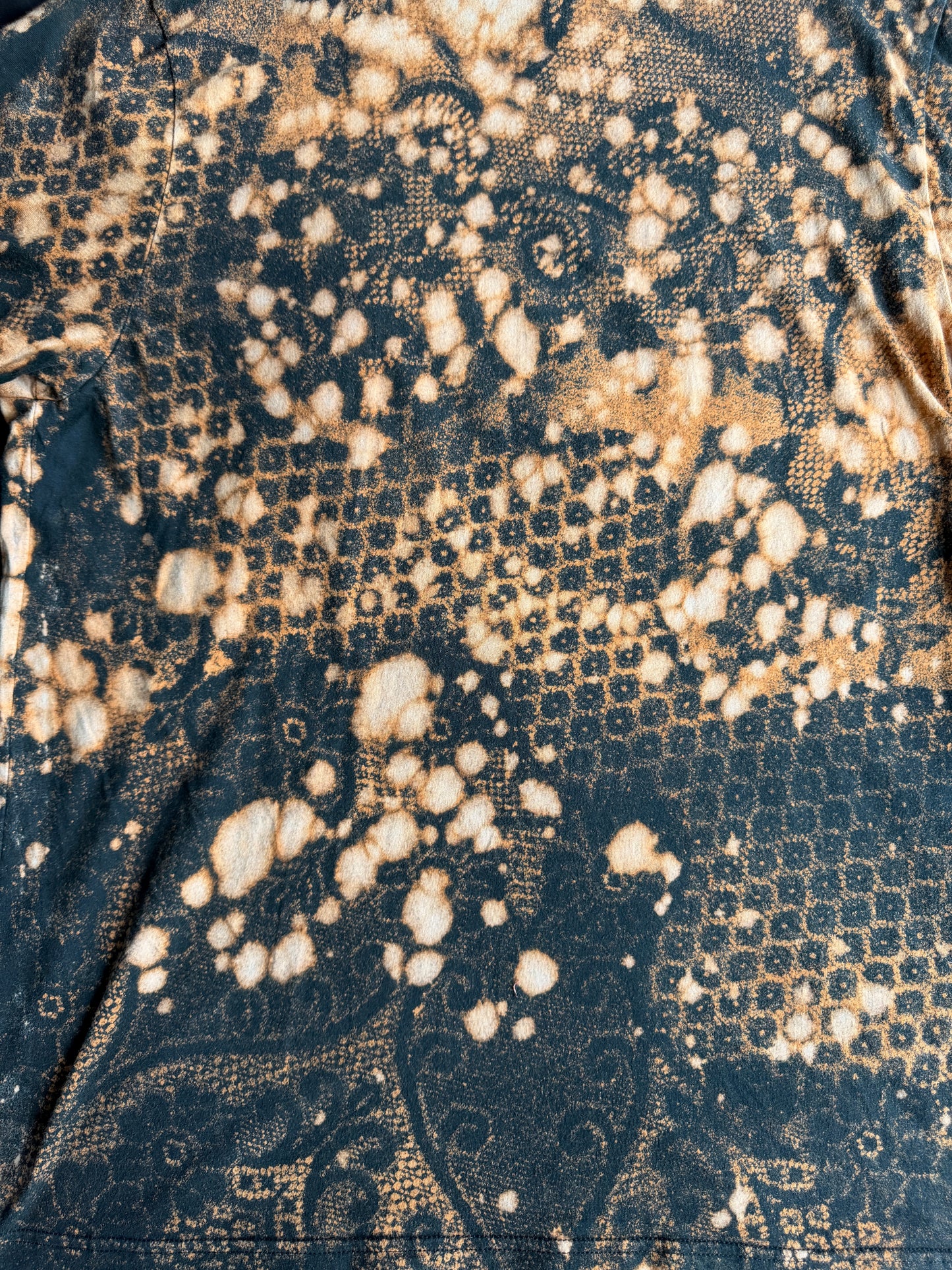 Moon goddess bleach dyed t-shirt