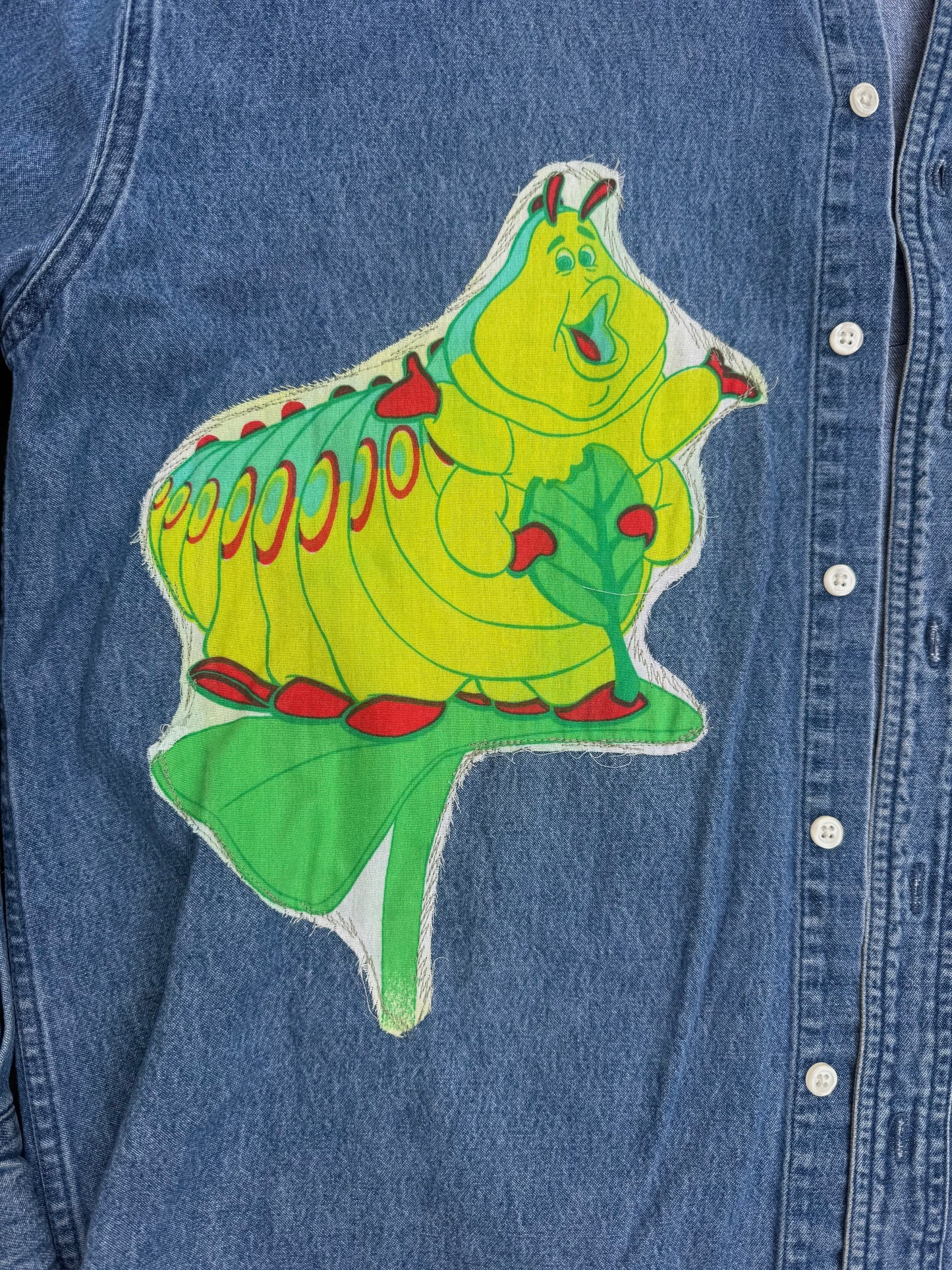 Billy strings patched jean button up