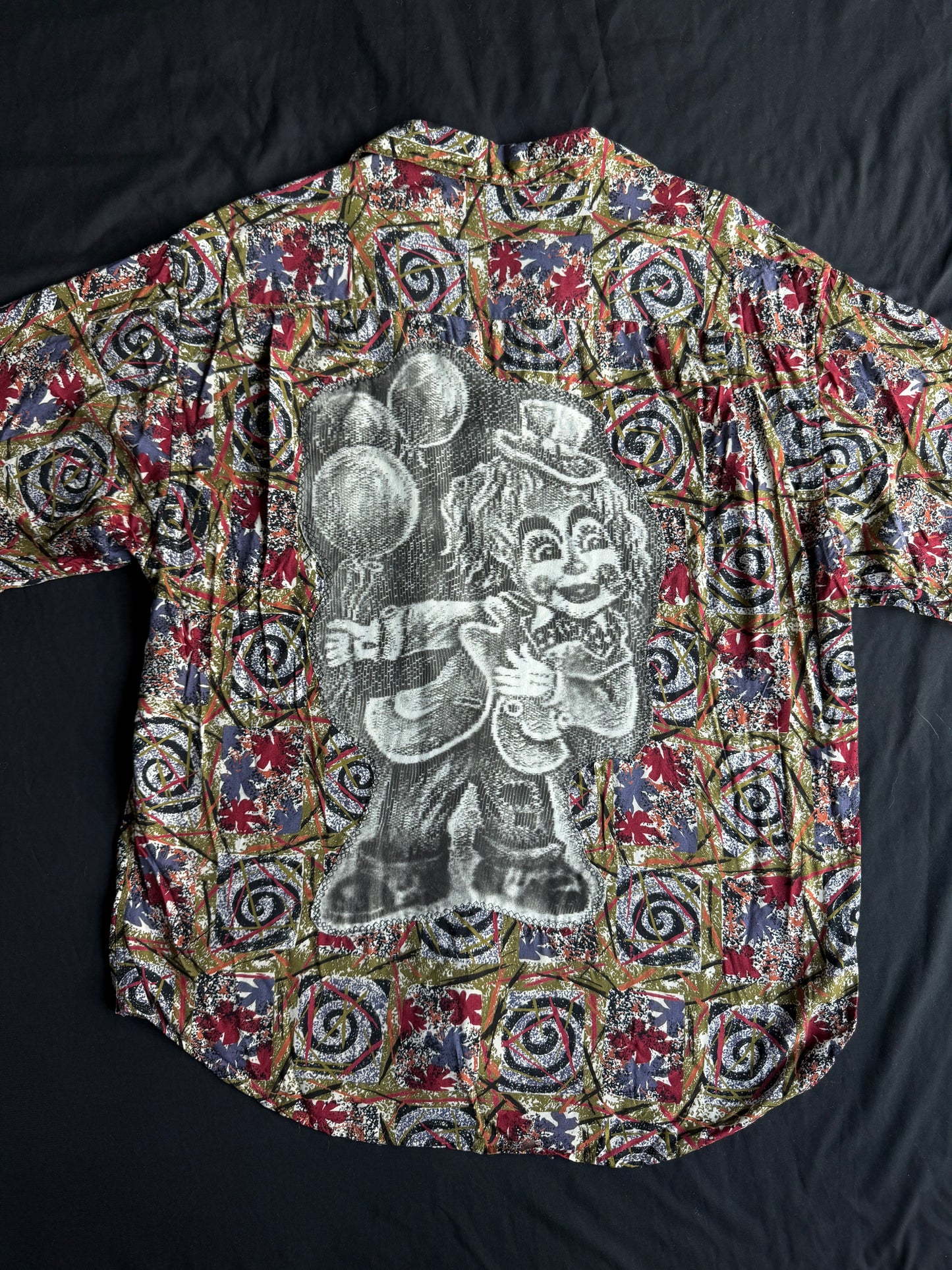 Clown button up short sleeve
