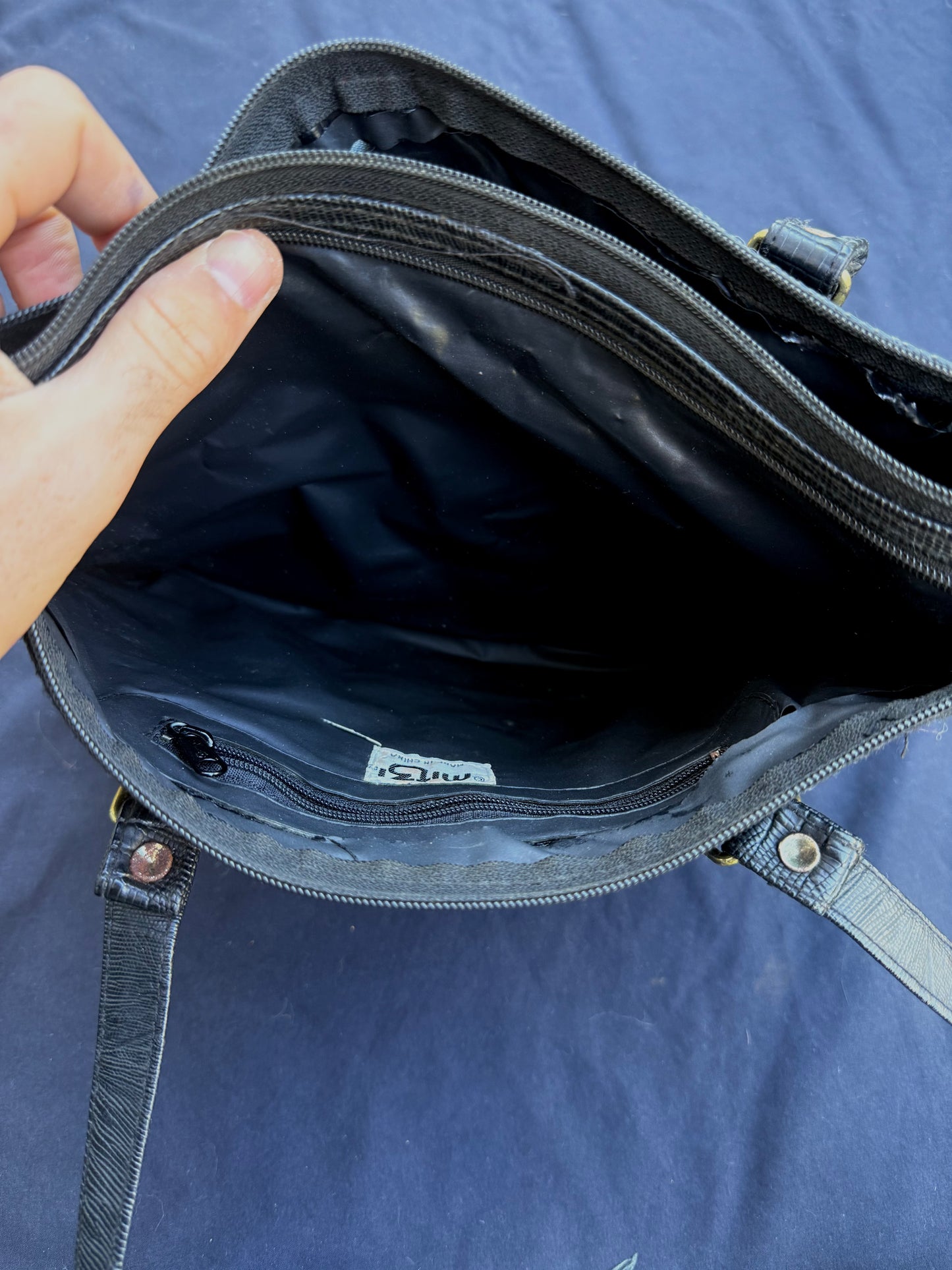 Baby crocodile purse