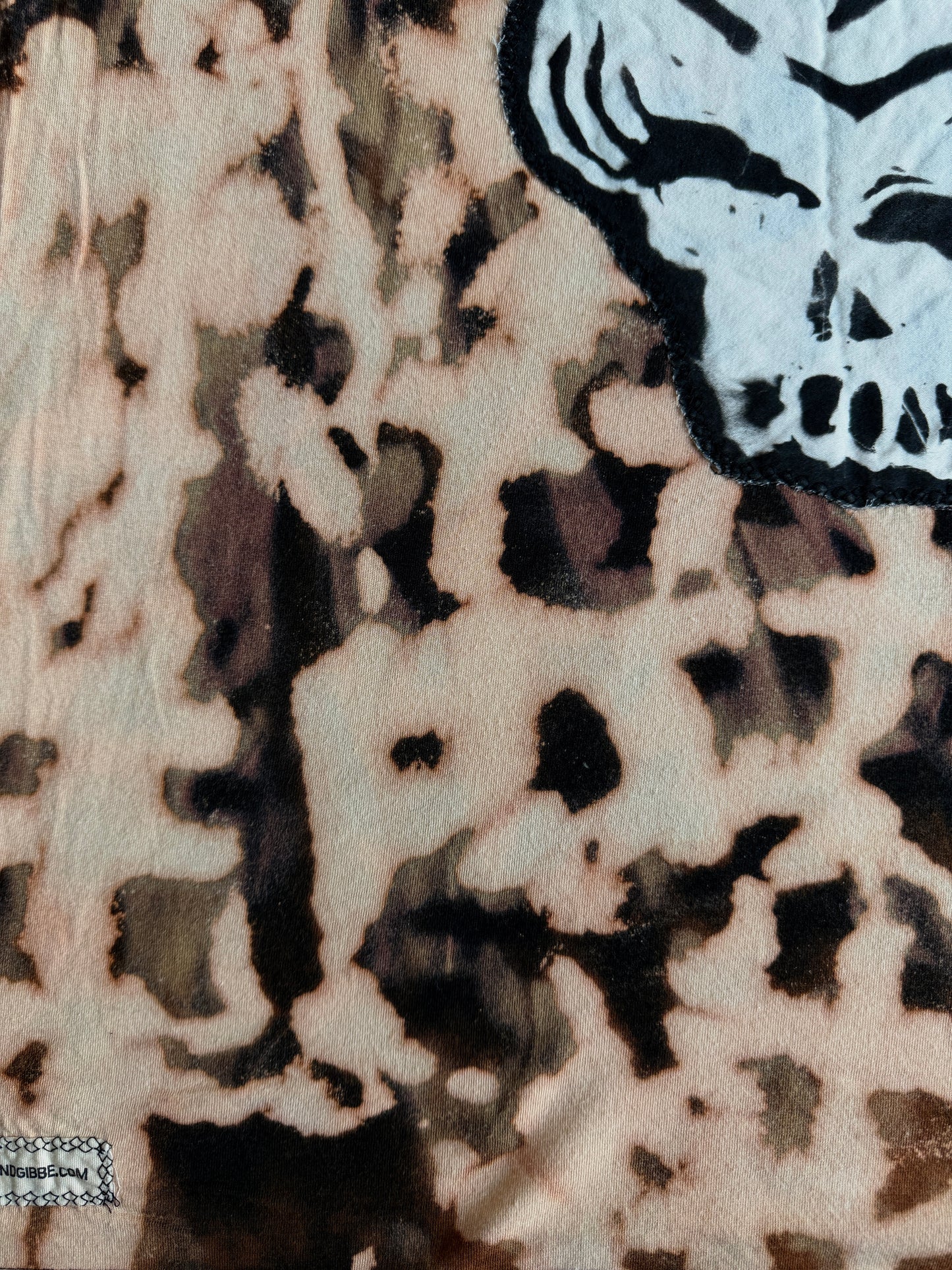Stealie bleach dyed t-shirt