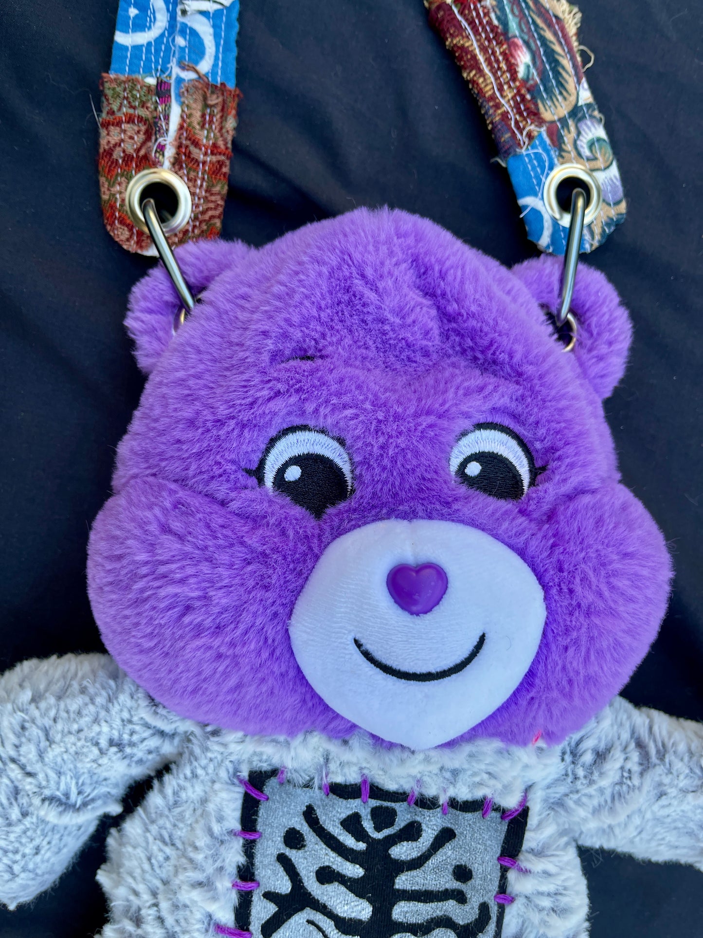 Care bear + elephant hybrid side bag