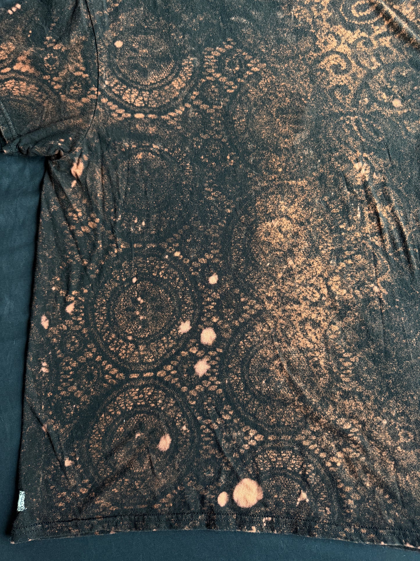 UFO bleach dyed t-shirt