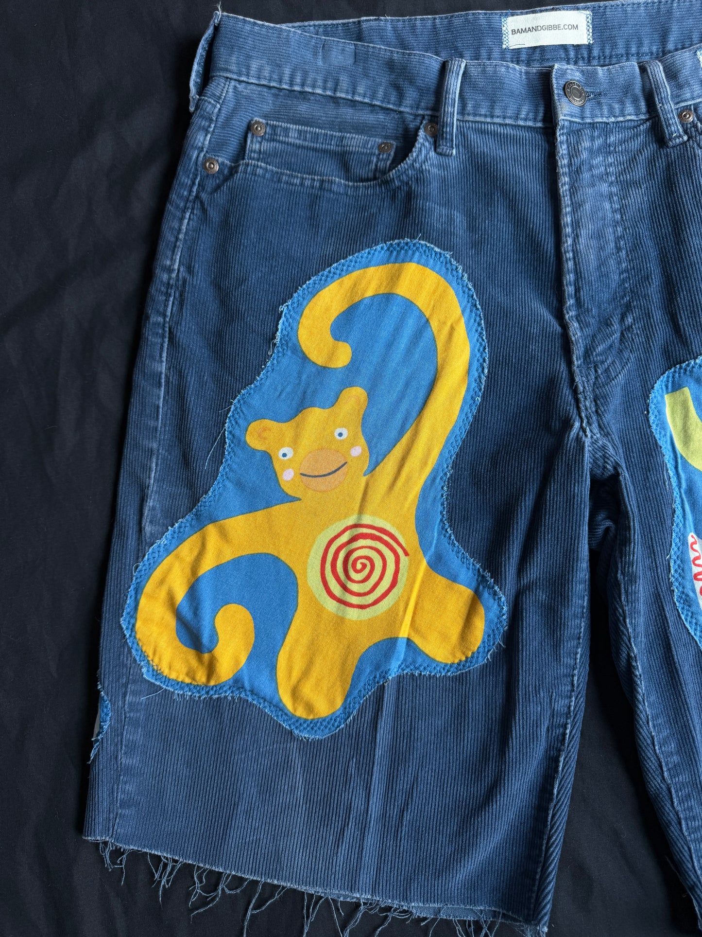 Monkeying around jean shorts