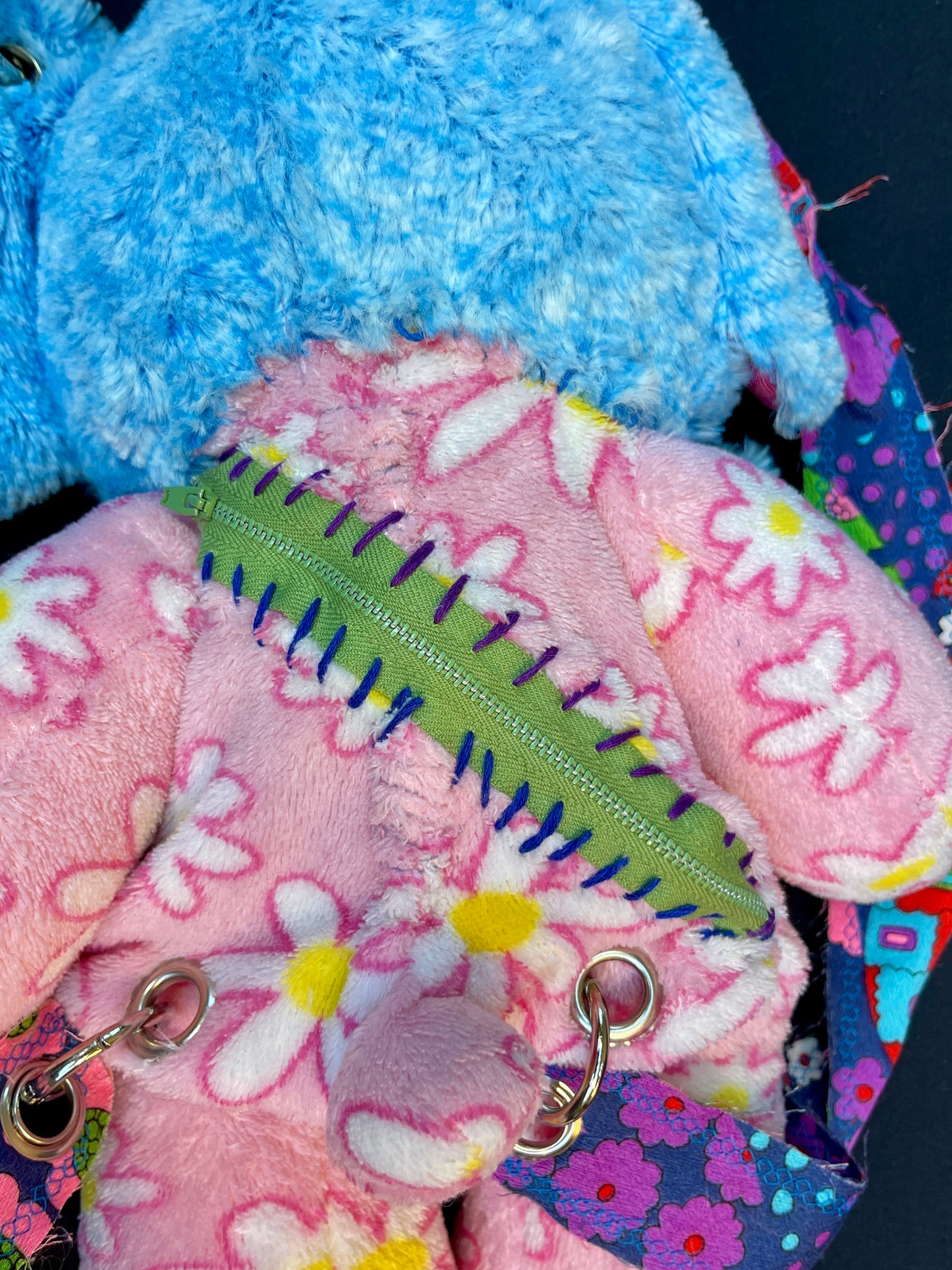 Elephant + flower bear backpack