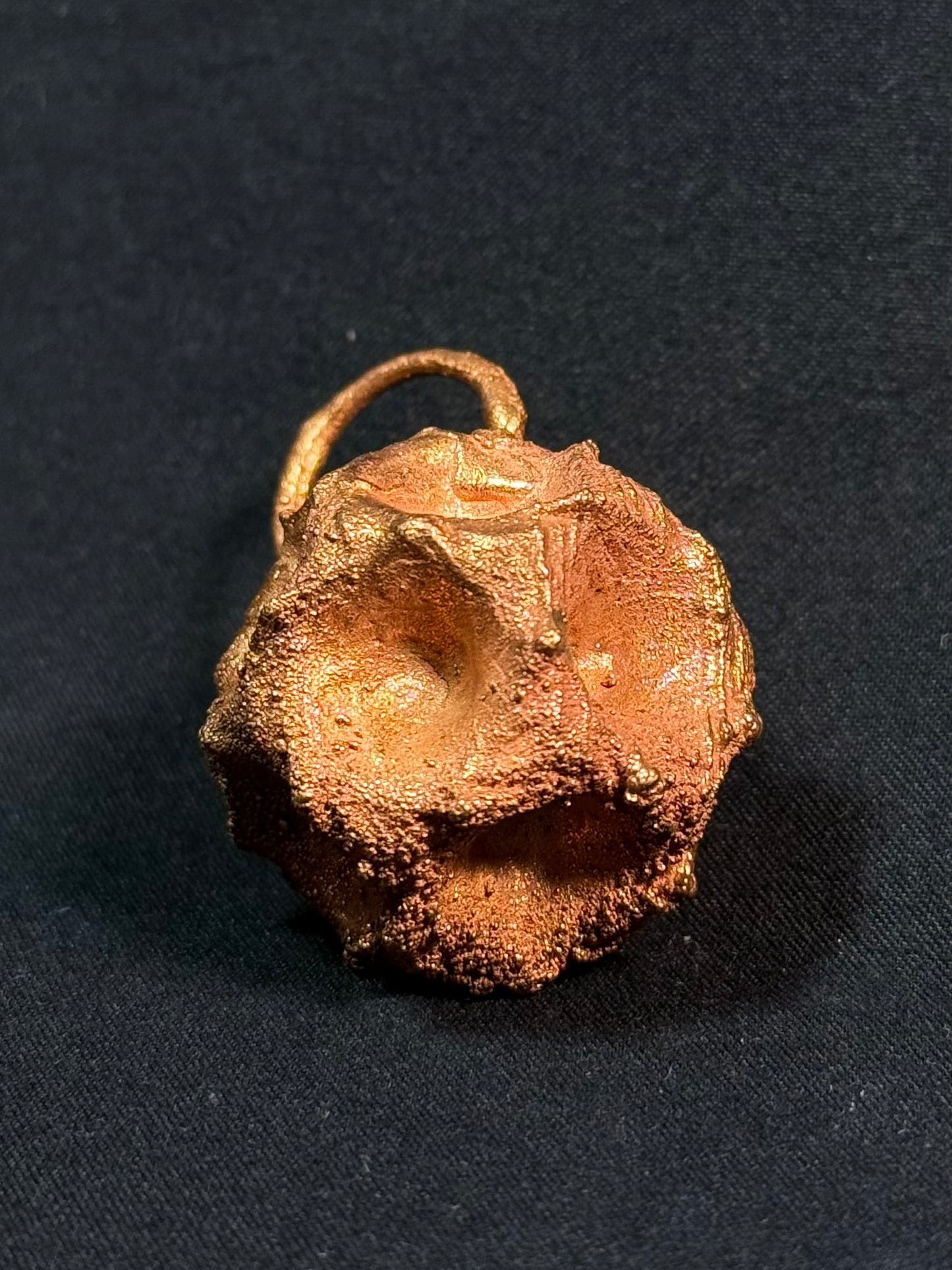 Tessellated rose aquamarine amulet