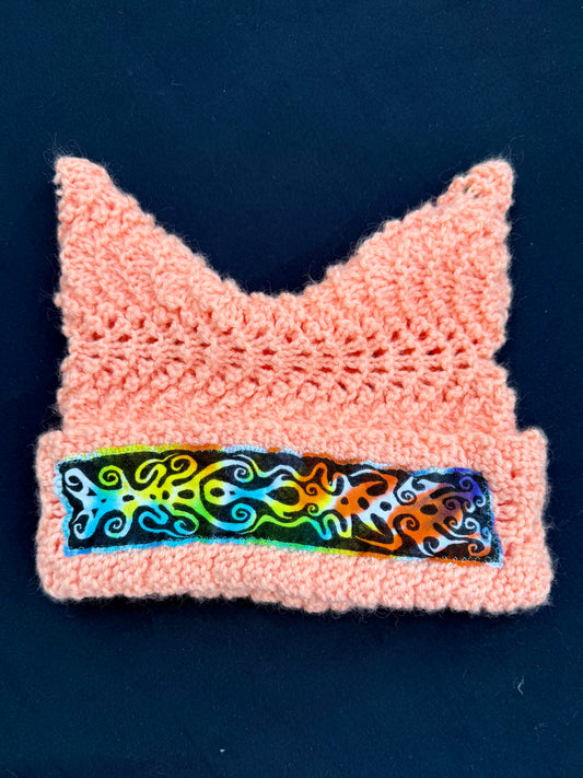 Crochet shape patch hat