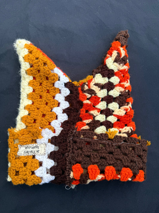 Crochet shape patch hat