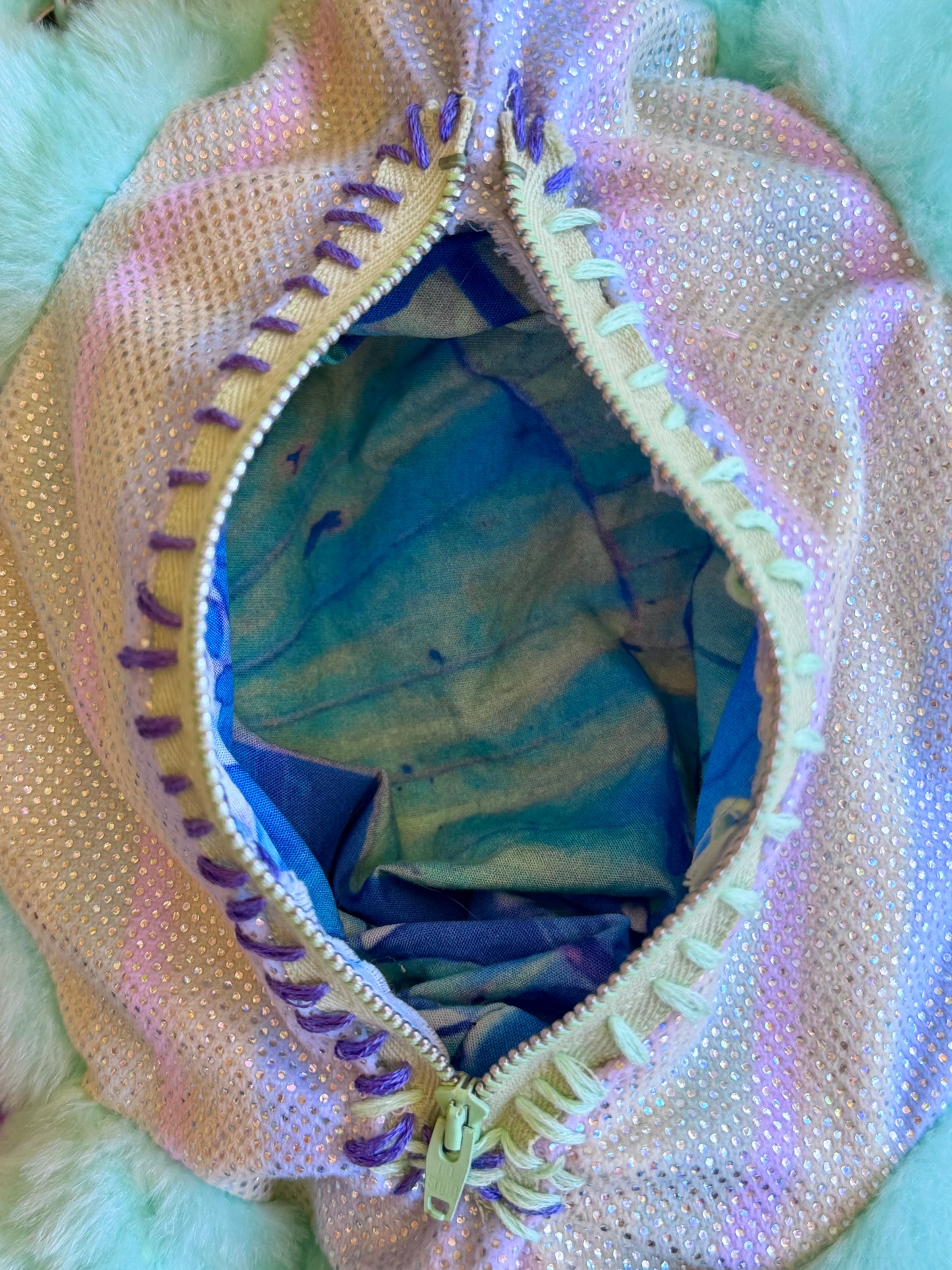 Fluffy turtle side bag