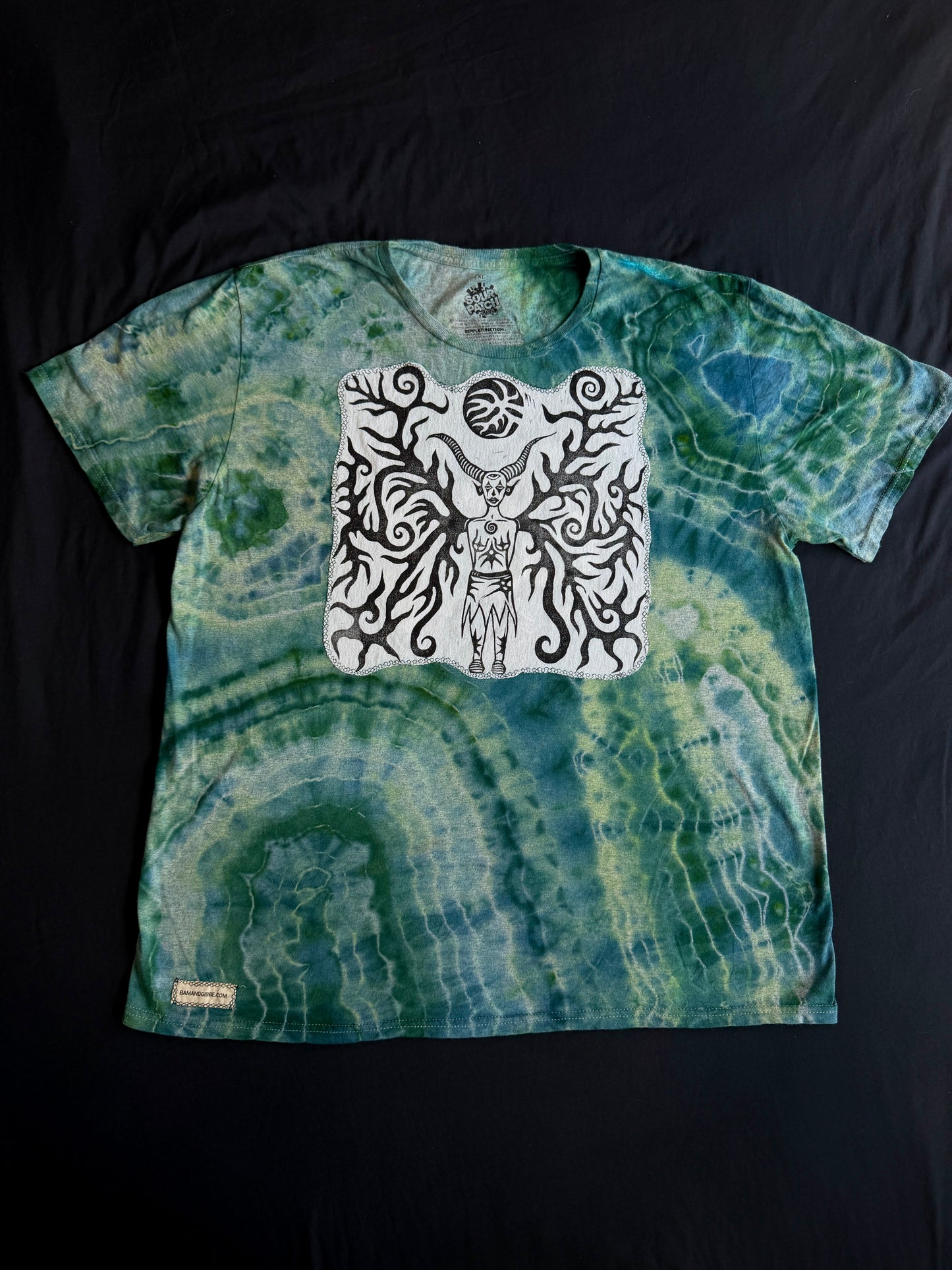 Moon goddess tie dye t-shirt