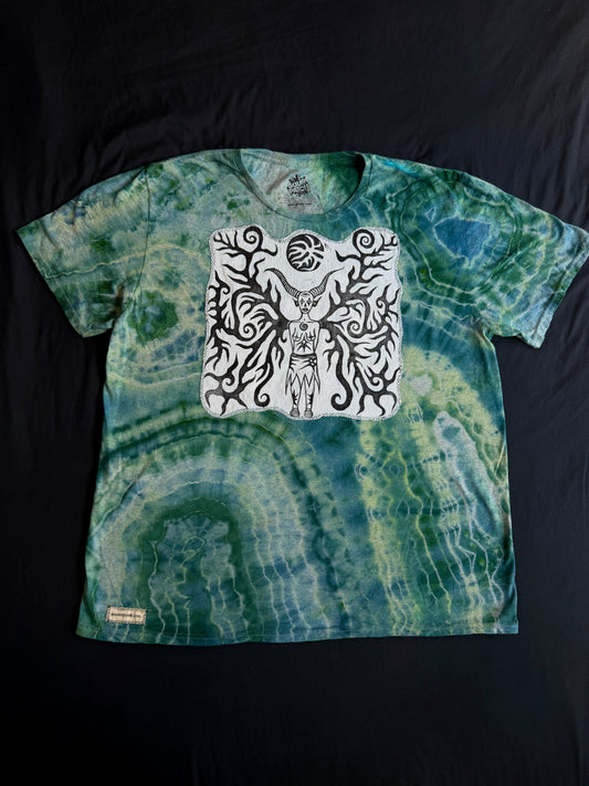 Moon goddess tie dye t-shirt