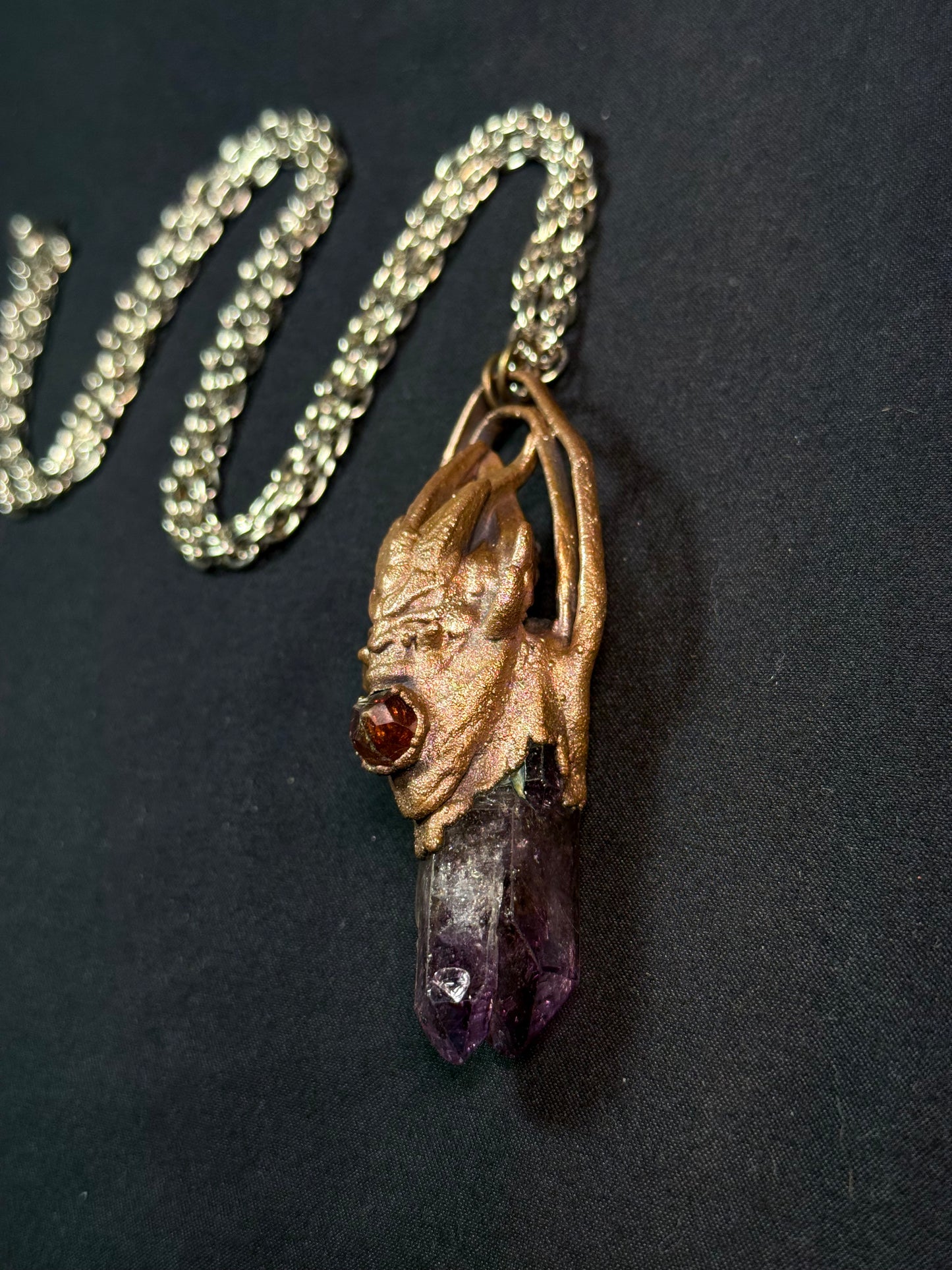 Amethyst warrior amulet
