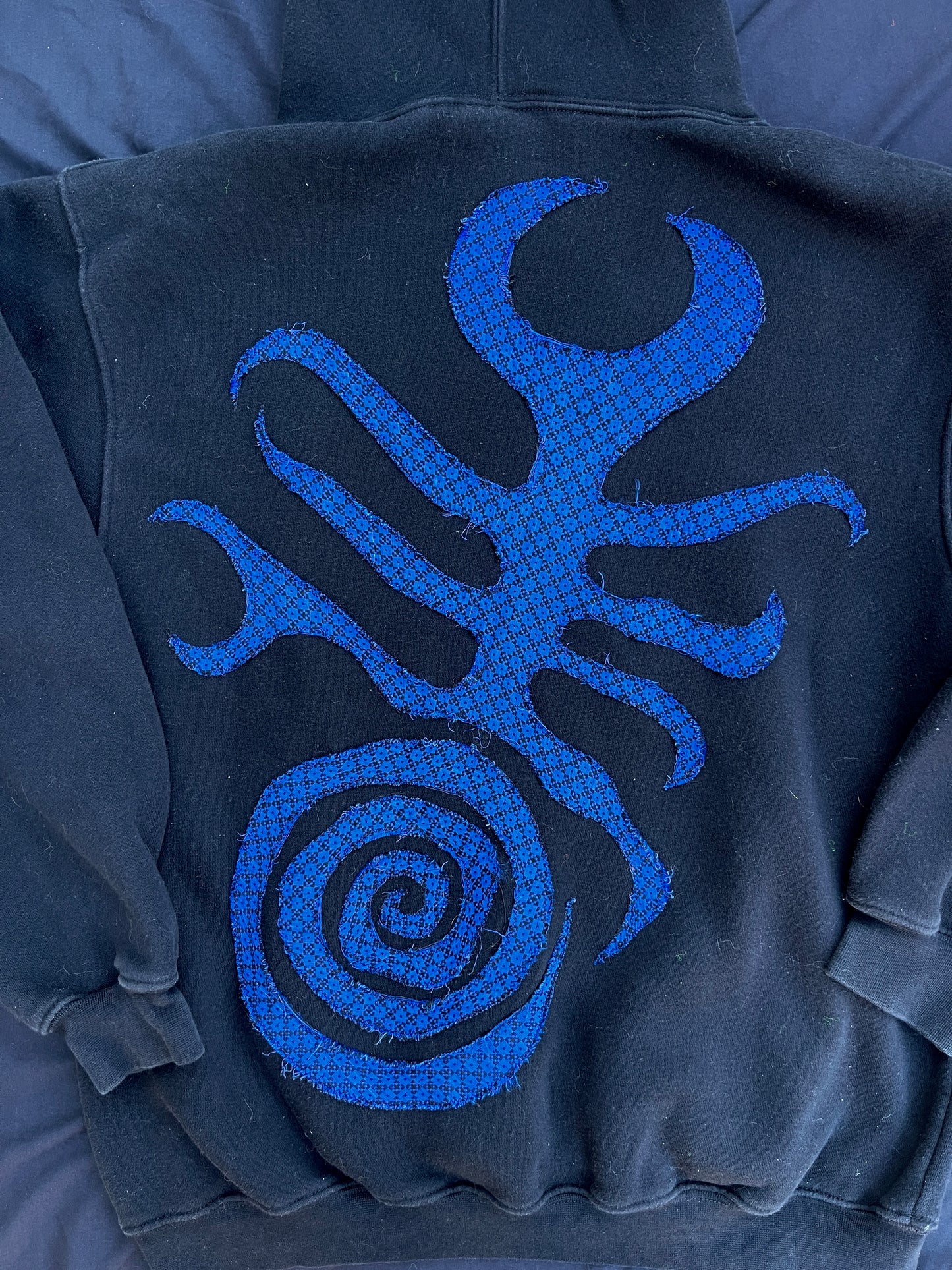 Clown & sigil patch hoodie