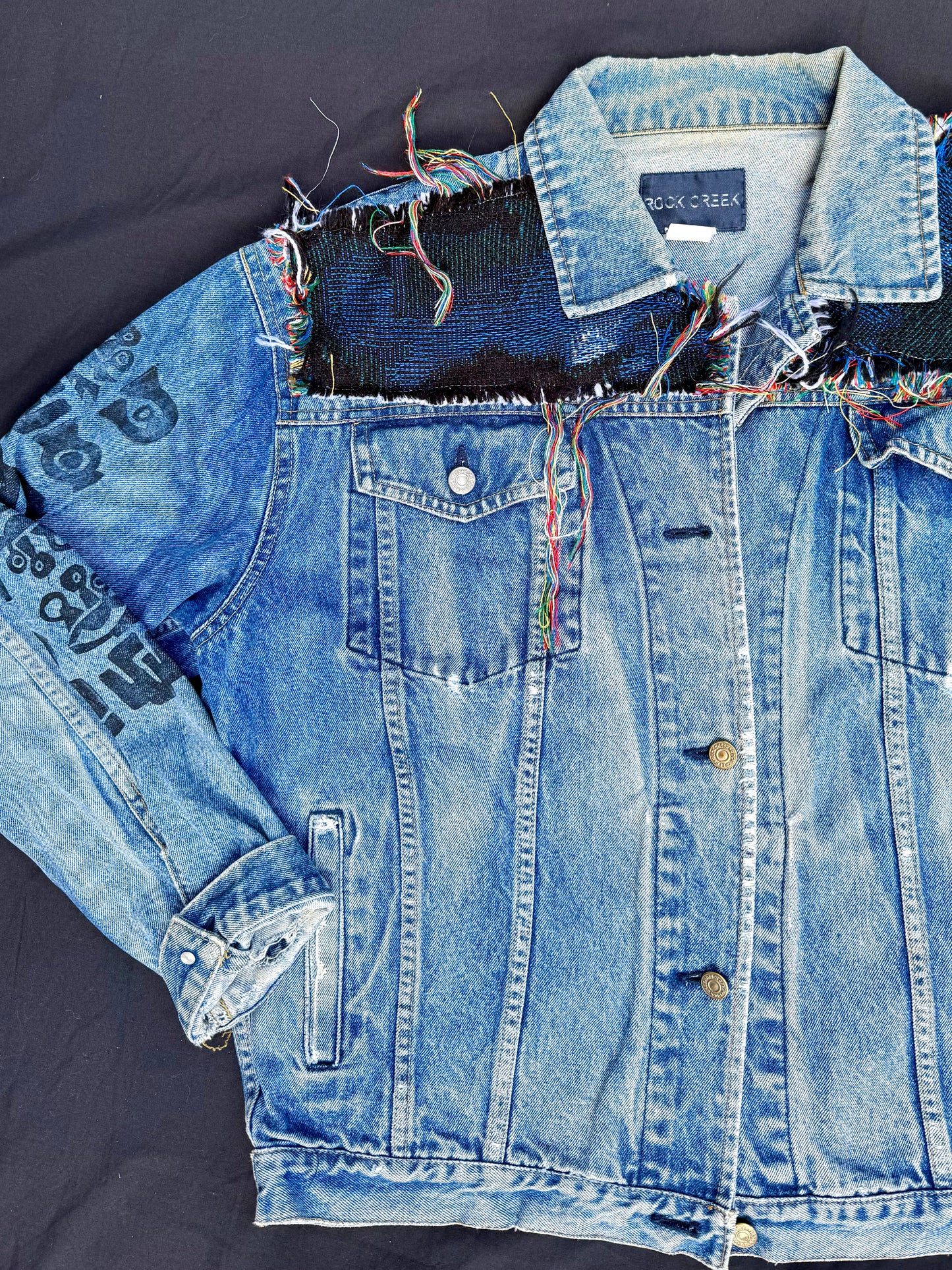 Transformers and sigils patch jacket