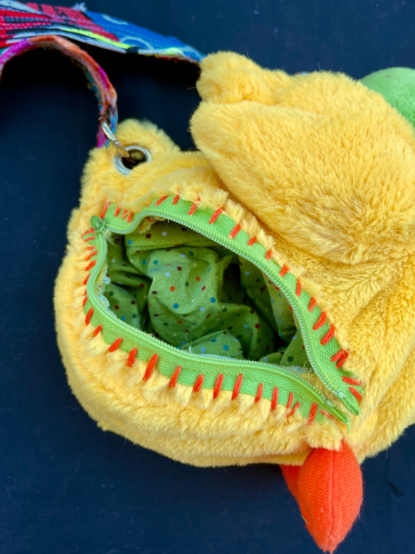 Dragon + duck hybrid side bag