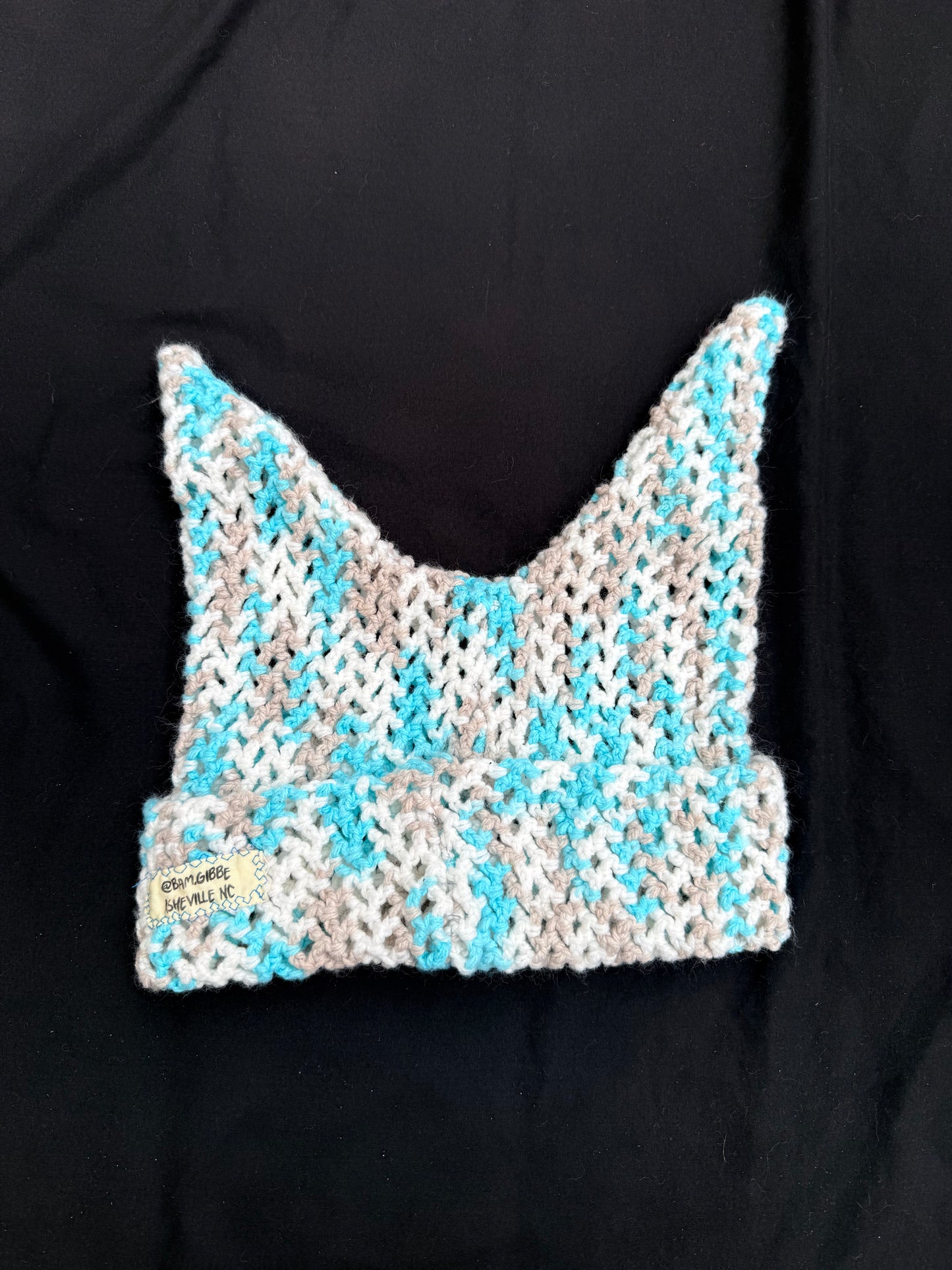 Crochet "Tipper" patch hat