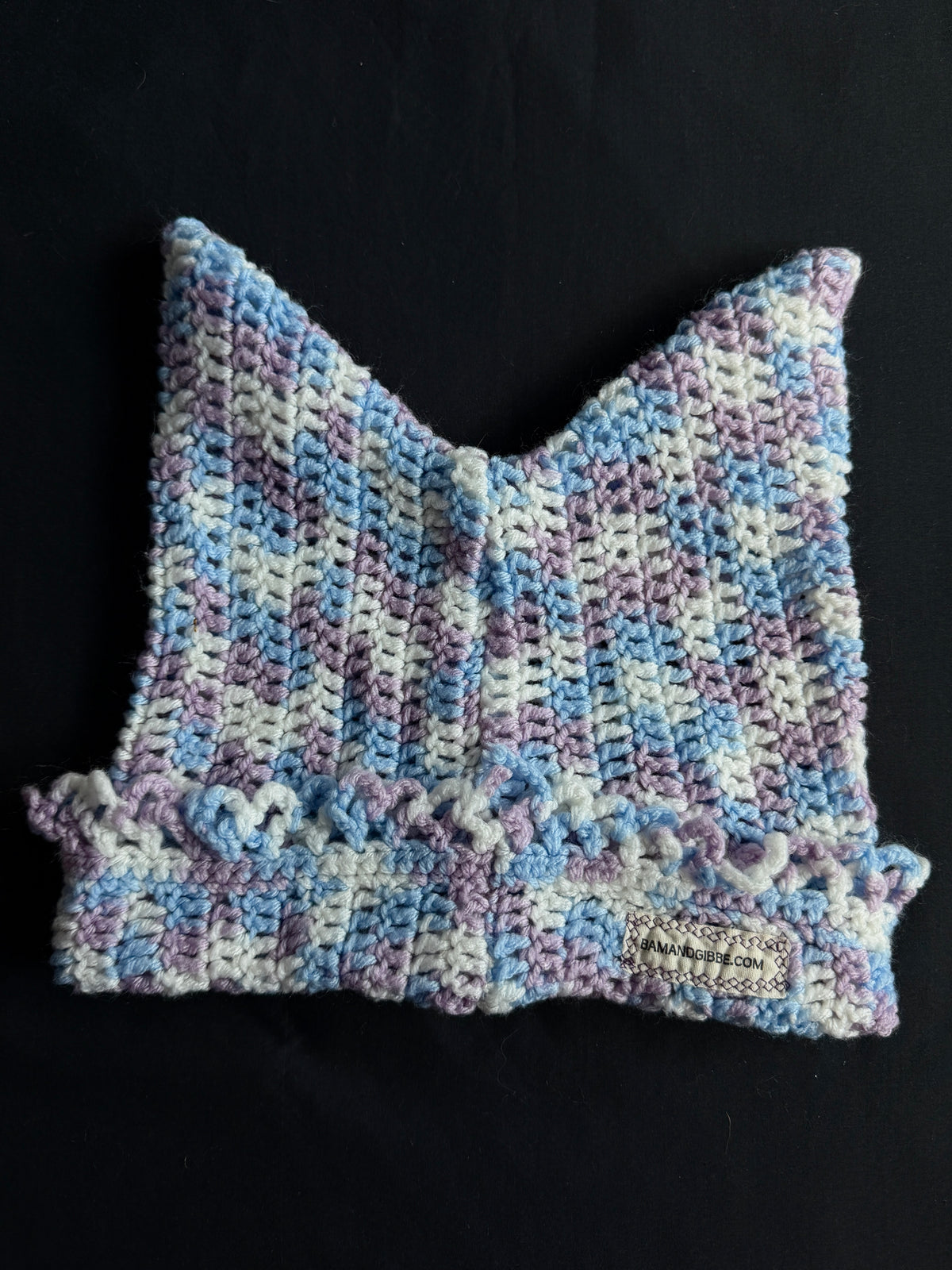 Crochet eyeball hat