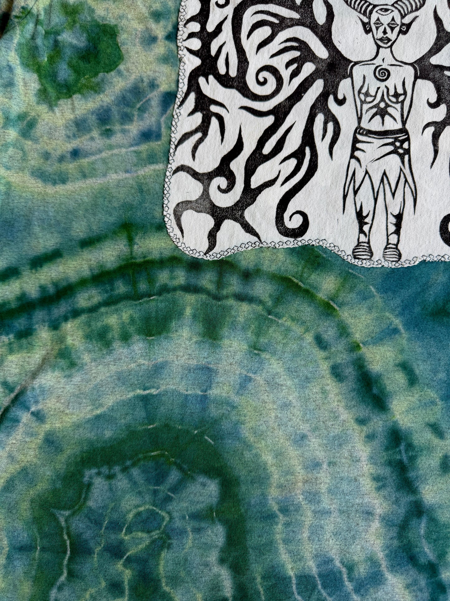 Moon goddess tie dye t-shirt