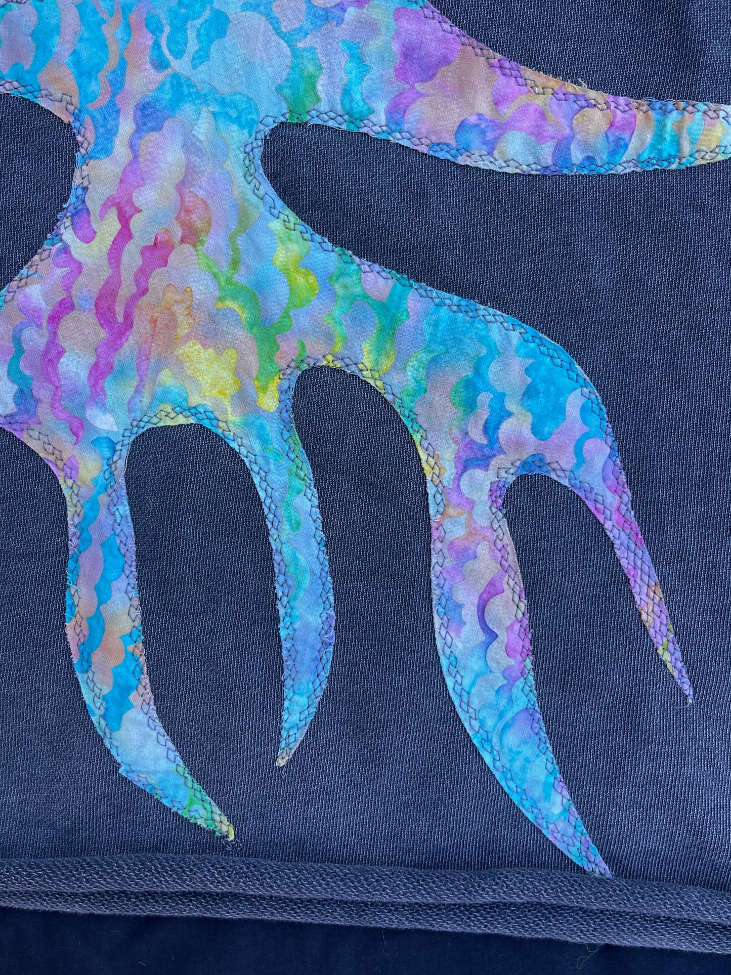 Baby clown & rainbow sigil patch sweatshirt