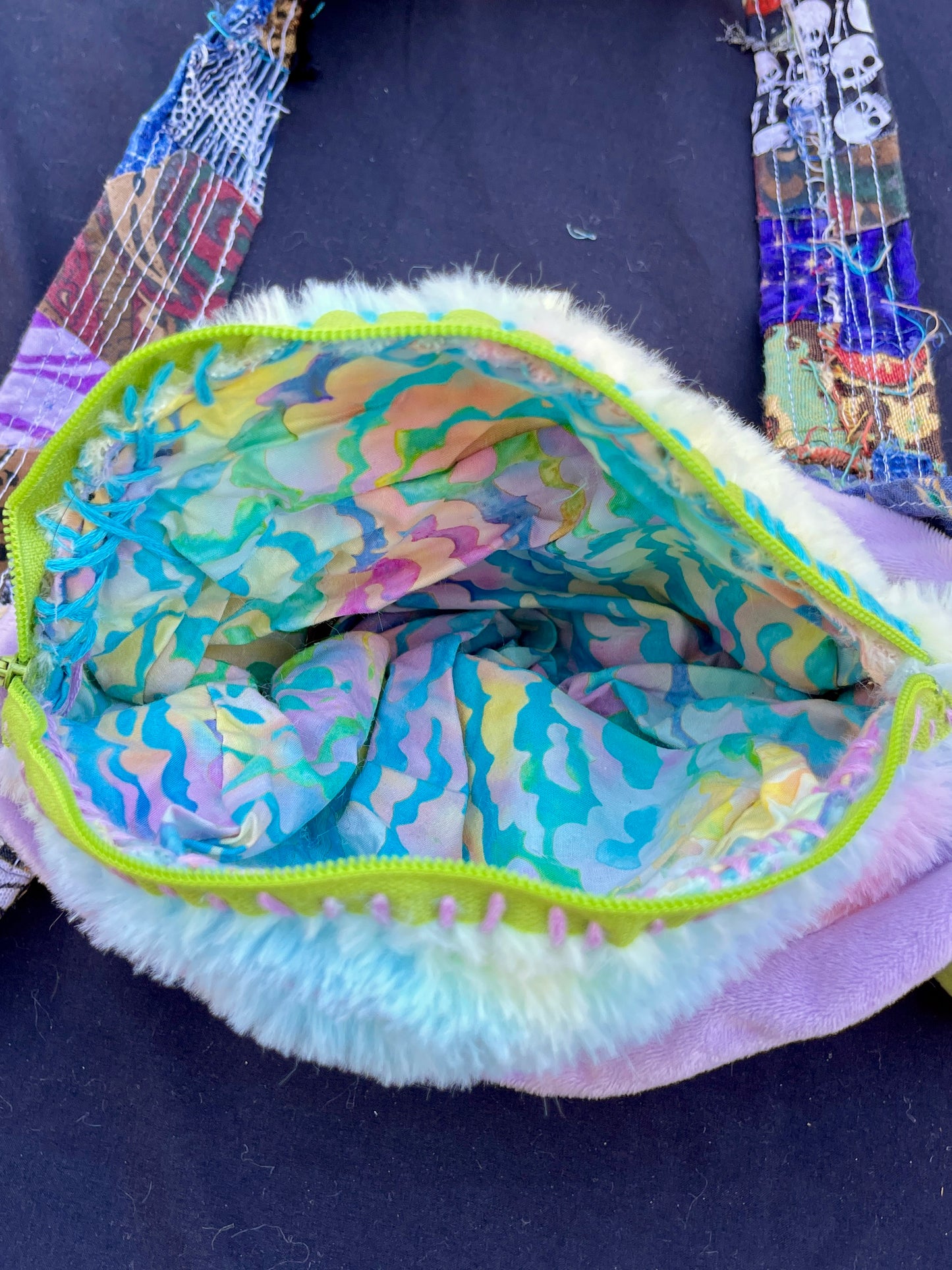 Snail + turtle hybrid side bag