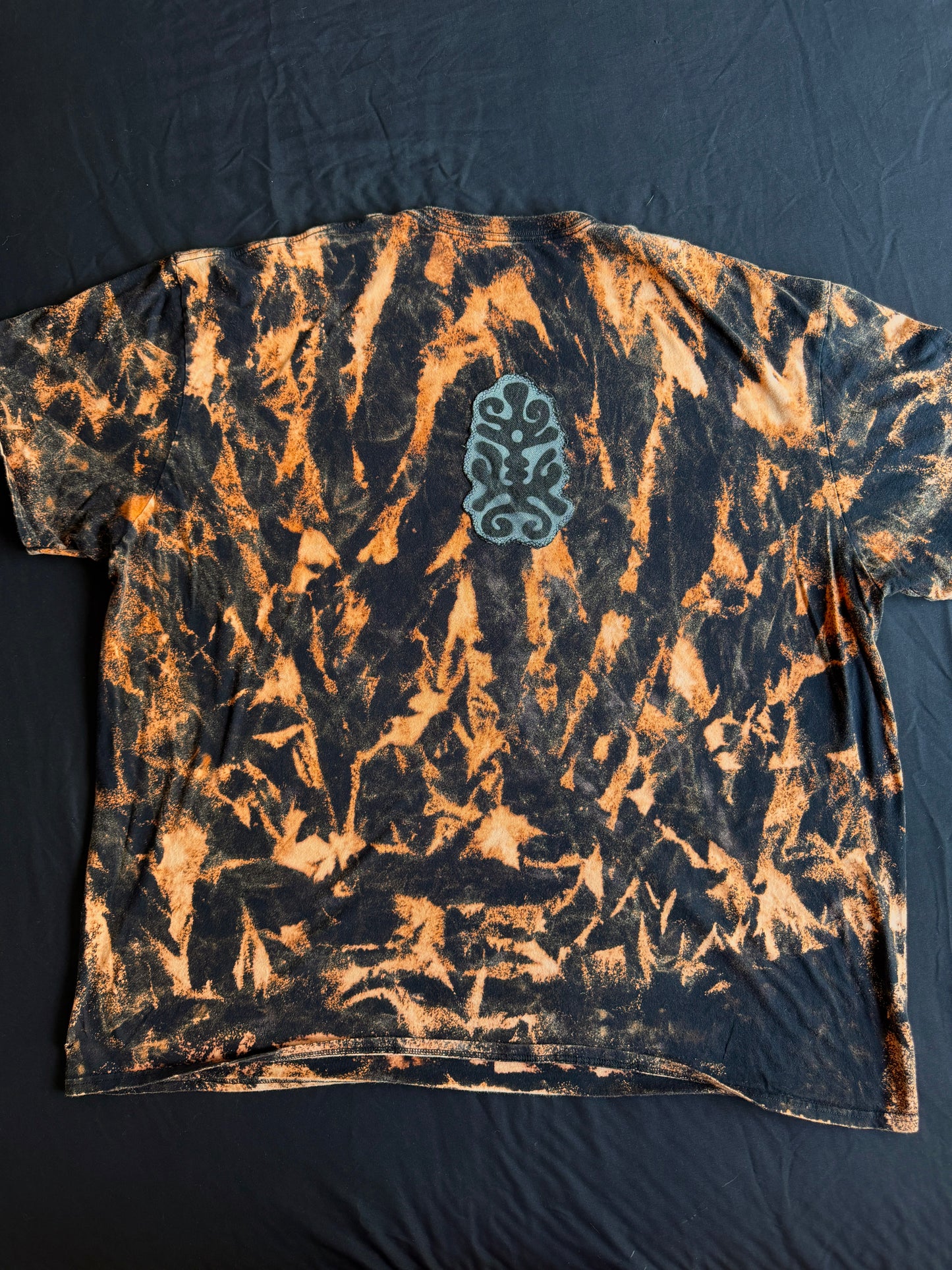 Moon goddess bleach dyed t-shirt