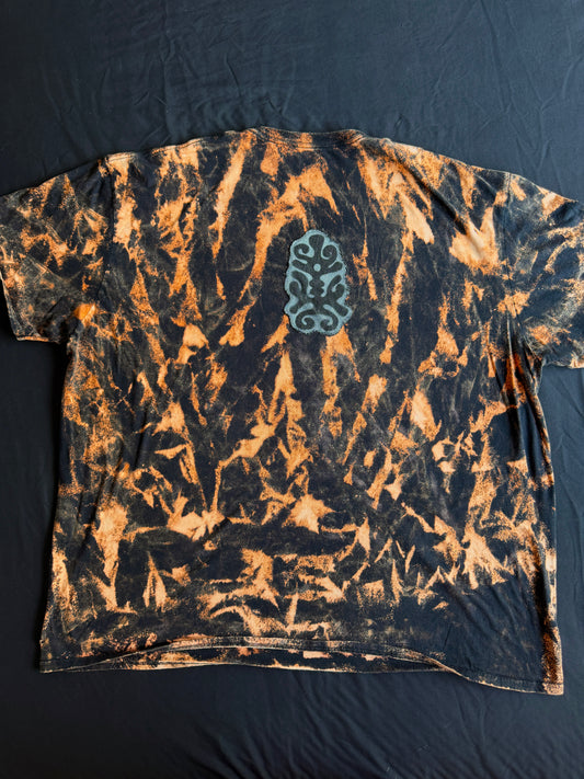 Moon goddess bleach dyed t-shirt