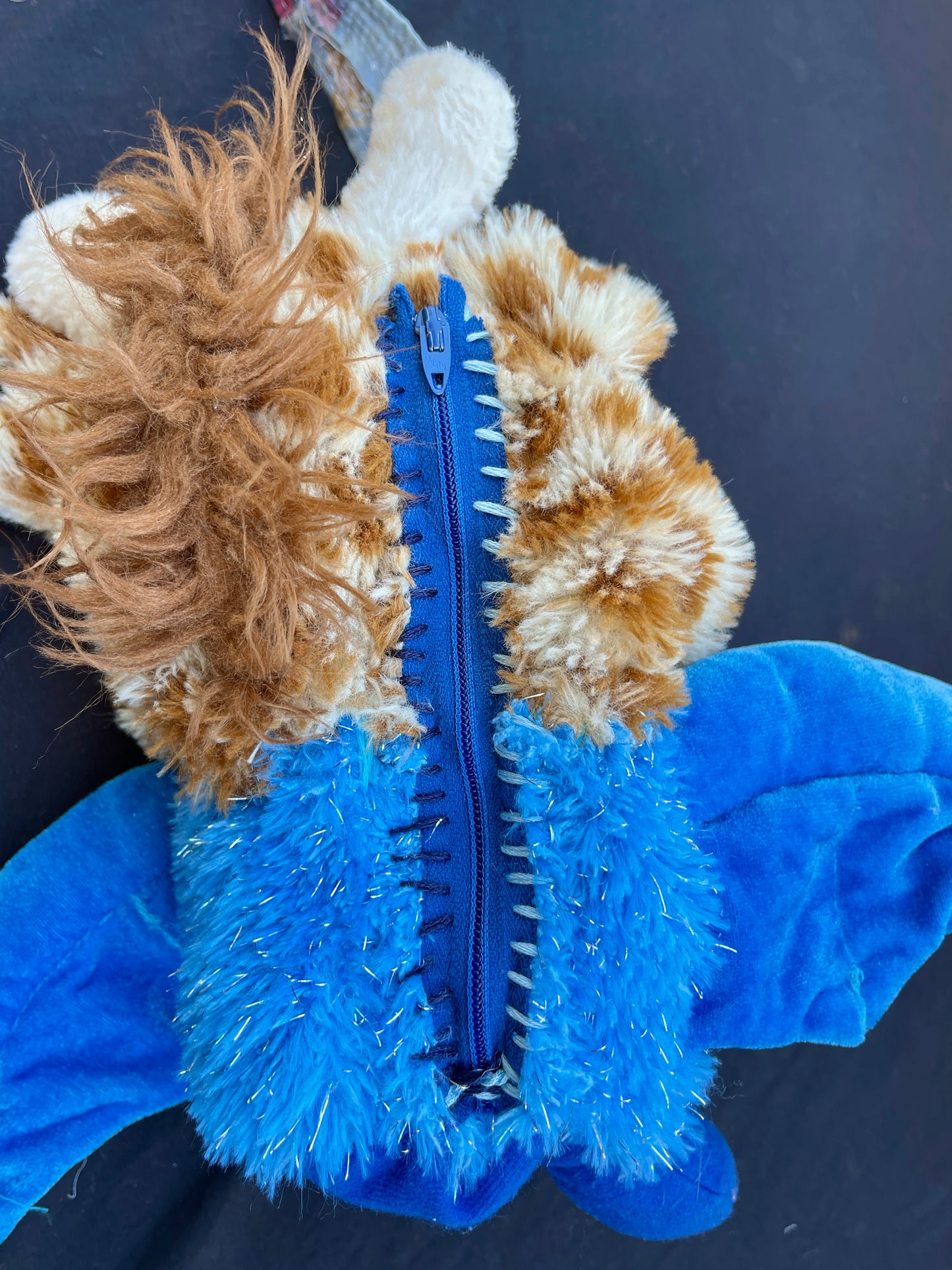 Giraffe + blue bat hybrid side bag