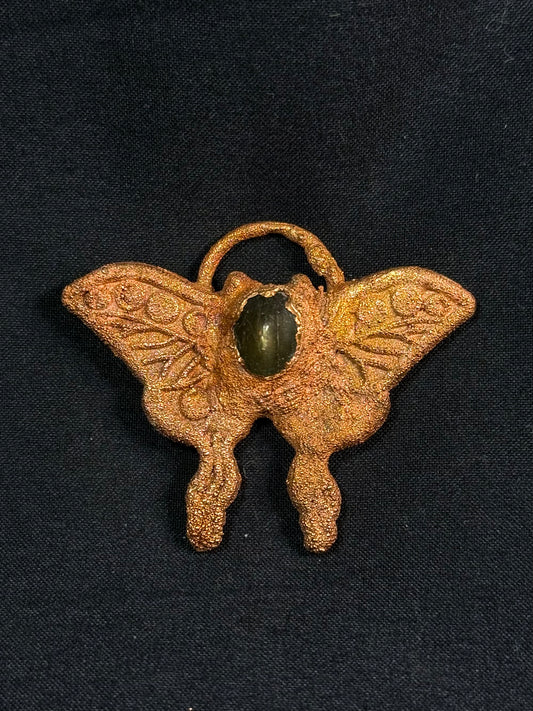Labradorite butterfly amulet