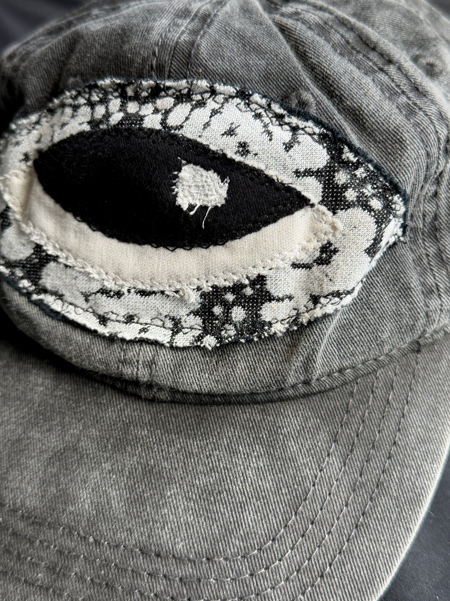 Upcycled Eyeball Shape Hat