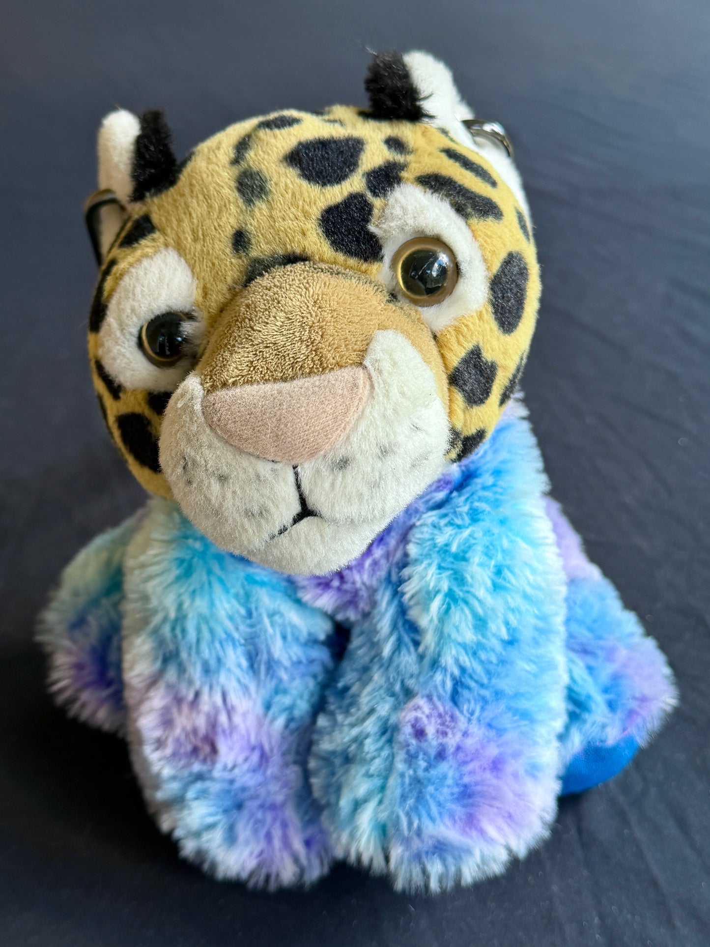 Cheetah + blue and purple guy hybrid side bag