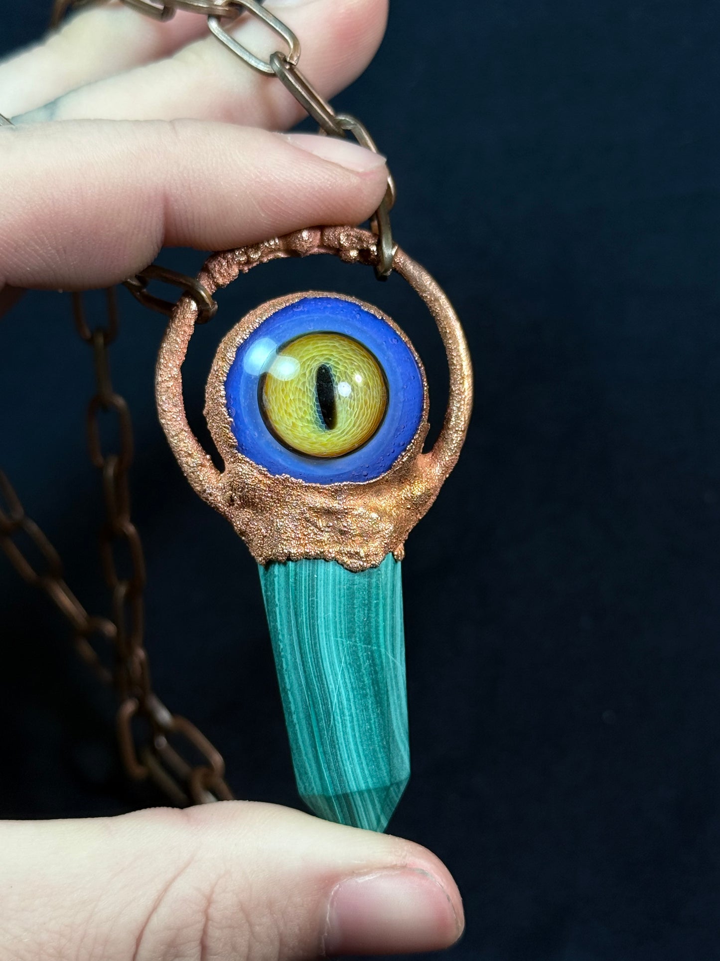 Glass eye amulet